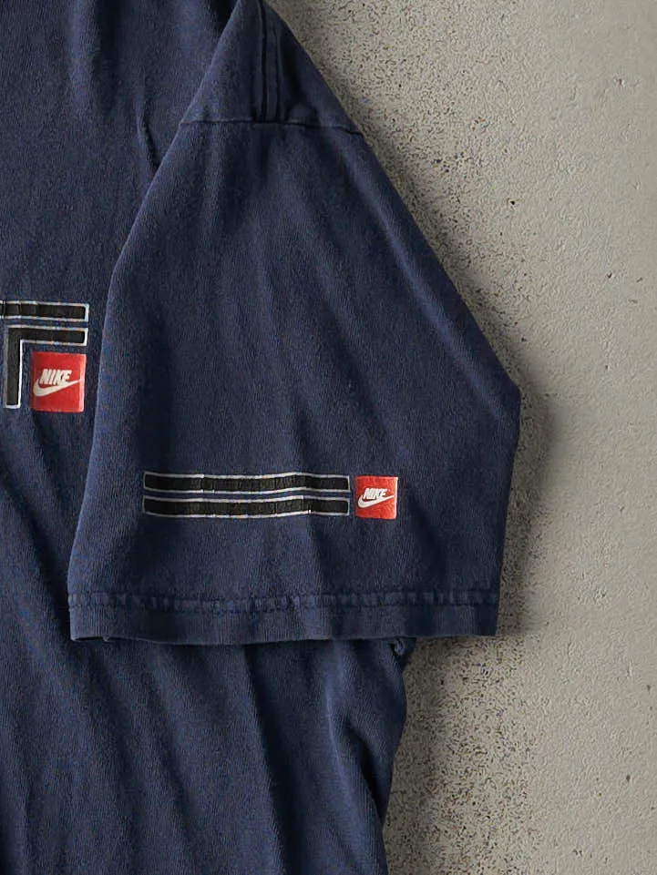 Vintage Y2K Navy Blue "Just Do It" Nike Tee (M) sold by Rebalance Vintage product image thumbnail 3