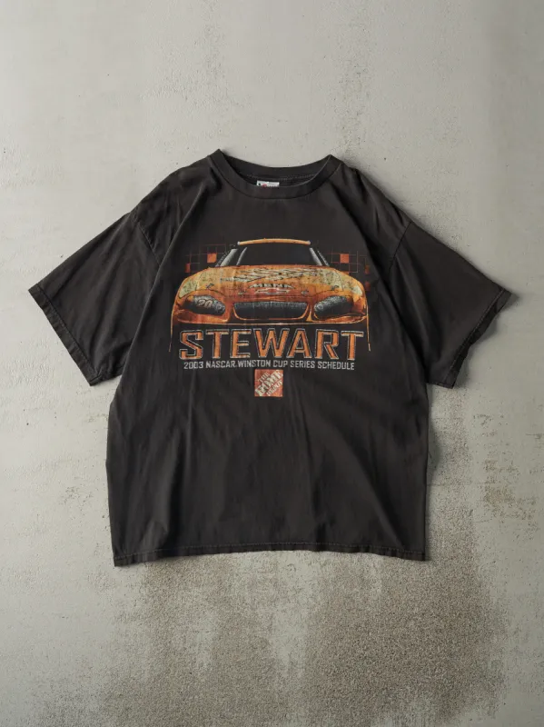 Vintage 03' Black Tony Stewart Nascar Racing Tee (L) sold by Rebalance Vintage