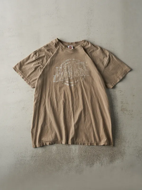 Vintage 11' Beige Regina Saskatchewan Harley Davidson Tee (XXL) sold by Rebalance Vintage