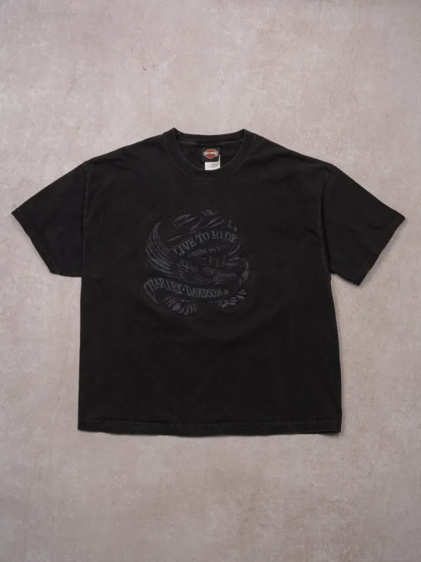 Vintage '03 Black Harley Davidson Live To Ride Gettysburg PA Tee (M/L) sold by Rebalance Vintage