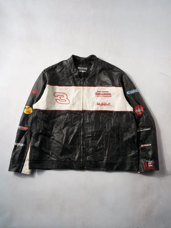Vintage 90s Winston Cup Series 7 Time Champion #3 Dale Earnhardt Leather Jacket (XL) sold by Rebalance Vintage