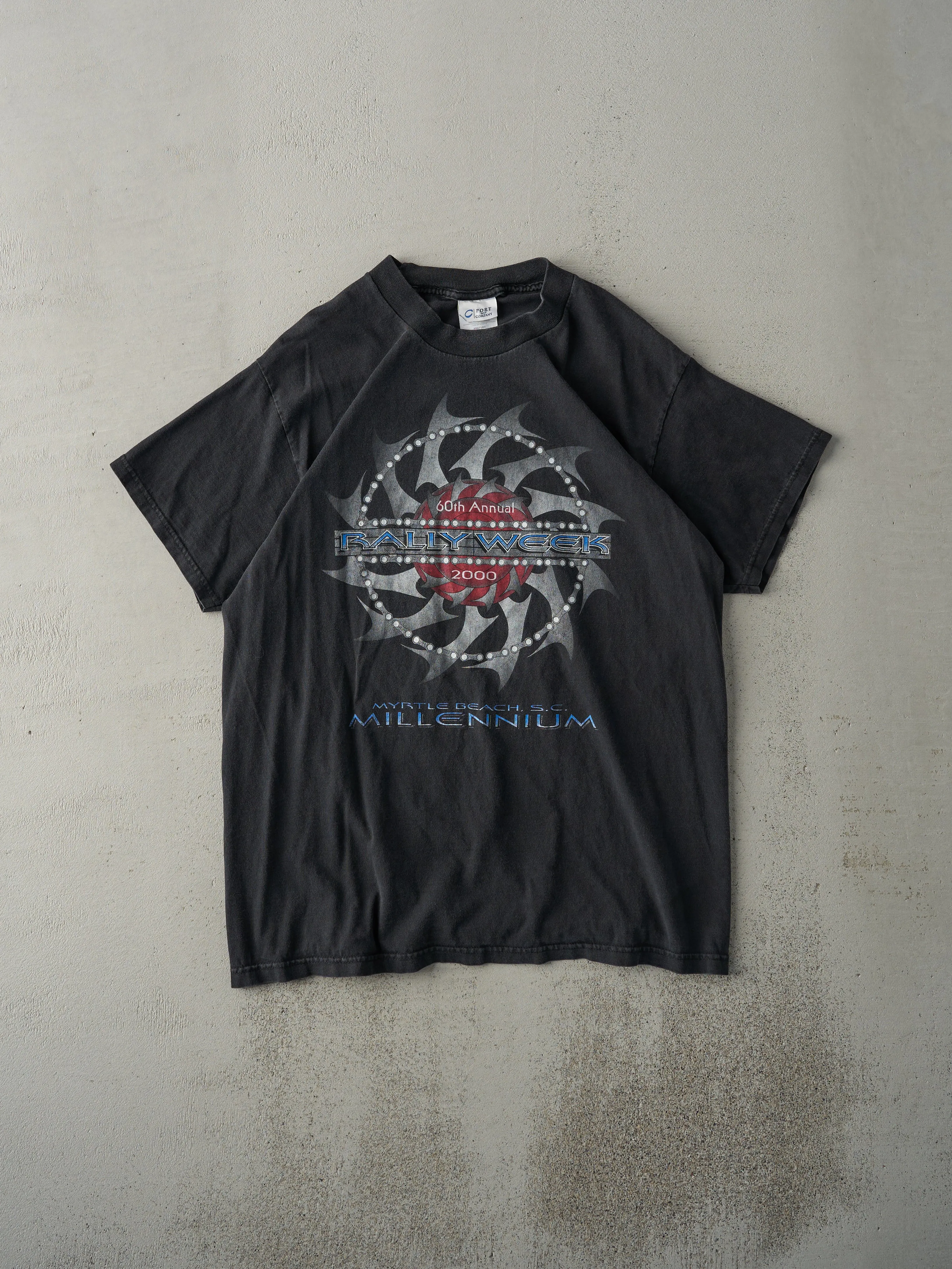 Vintage 00' Faded Black 60th Annual Myrtle Beach Bike Rally Tee (M) sold by Rebalance Vintage