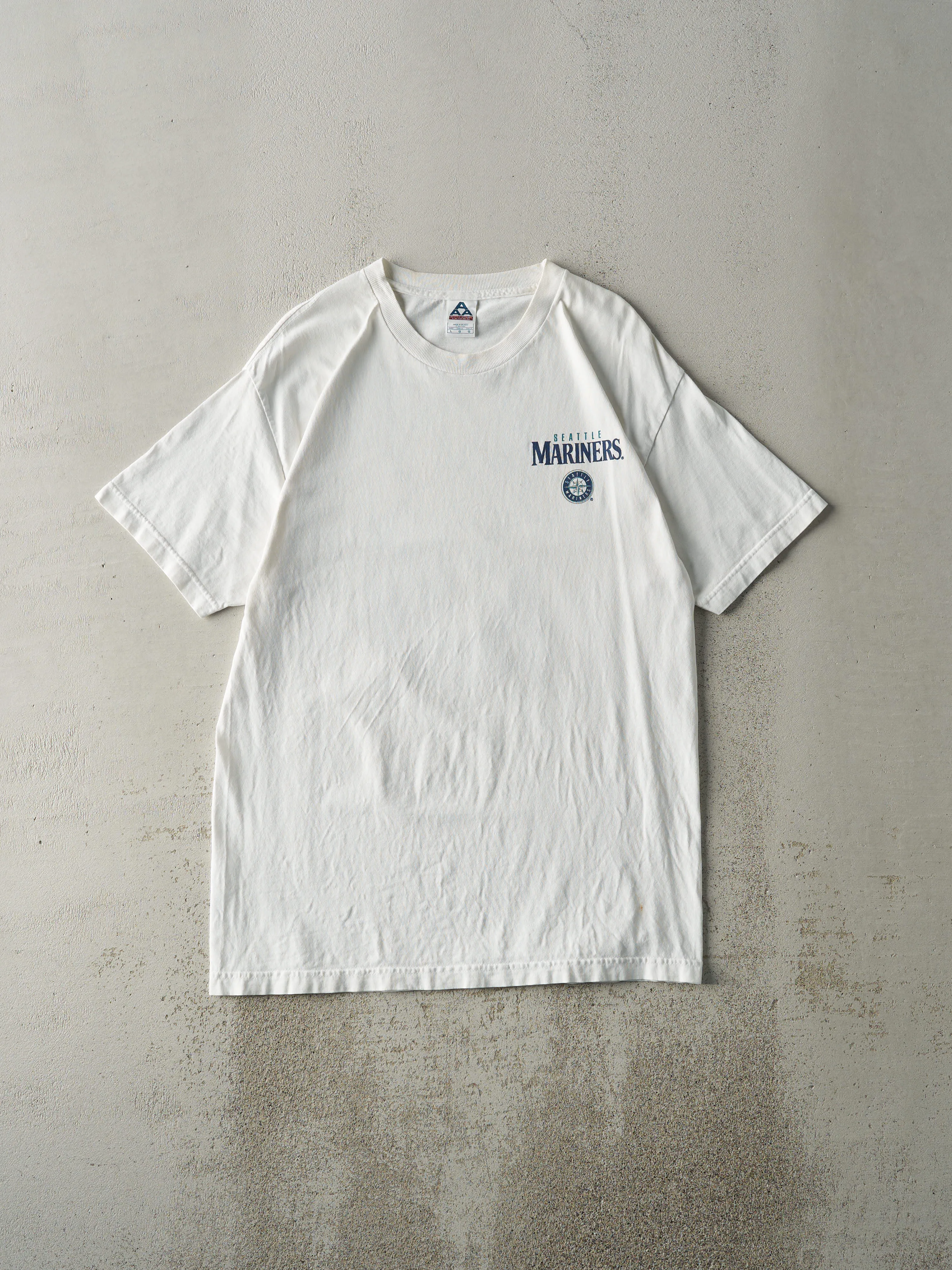 Vintage 07' White Seattle Mariners Graphic Tee (L) sold by Rebalance Vintage product image thumbnail 2