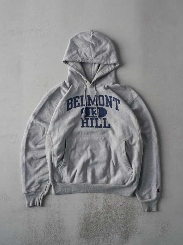 Vintage 90s Heather Grey Belmont Hill Boxy Hoodie (M) sold by Rebalance Vintage