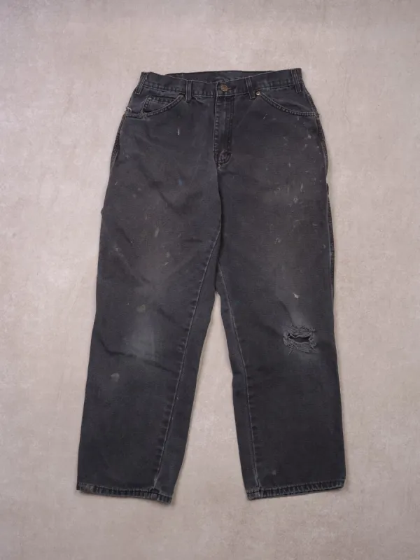 Vintage washed Blue Dickies Carpenter Pants (28x27) sold by Rebalance Vintage