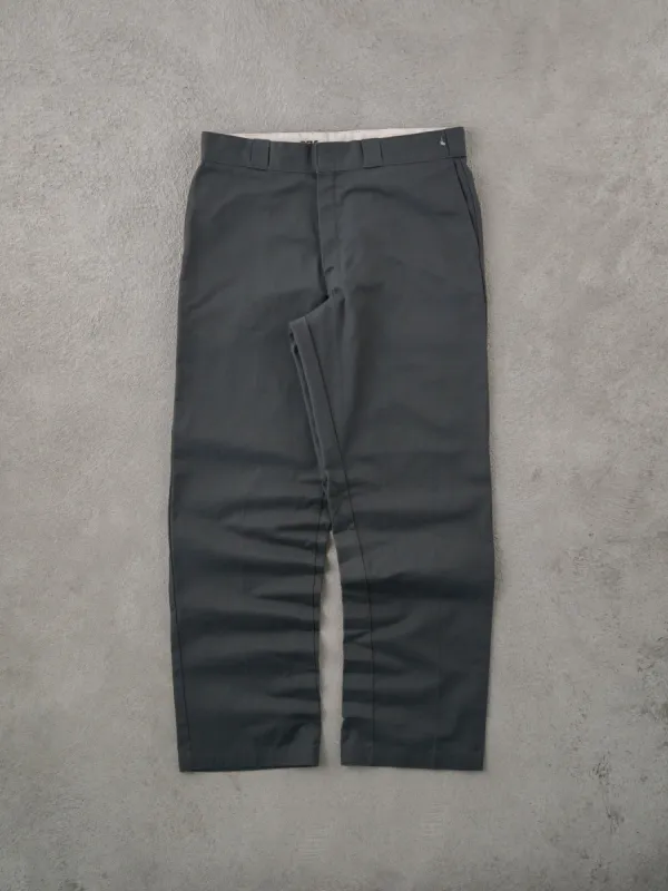 Vintage Grey Dickies Workwear Pants (36x32) sold by Rebalance Vintage