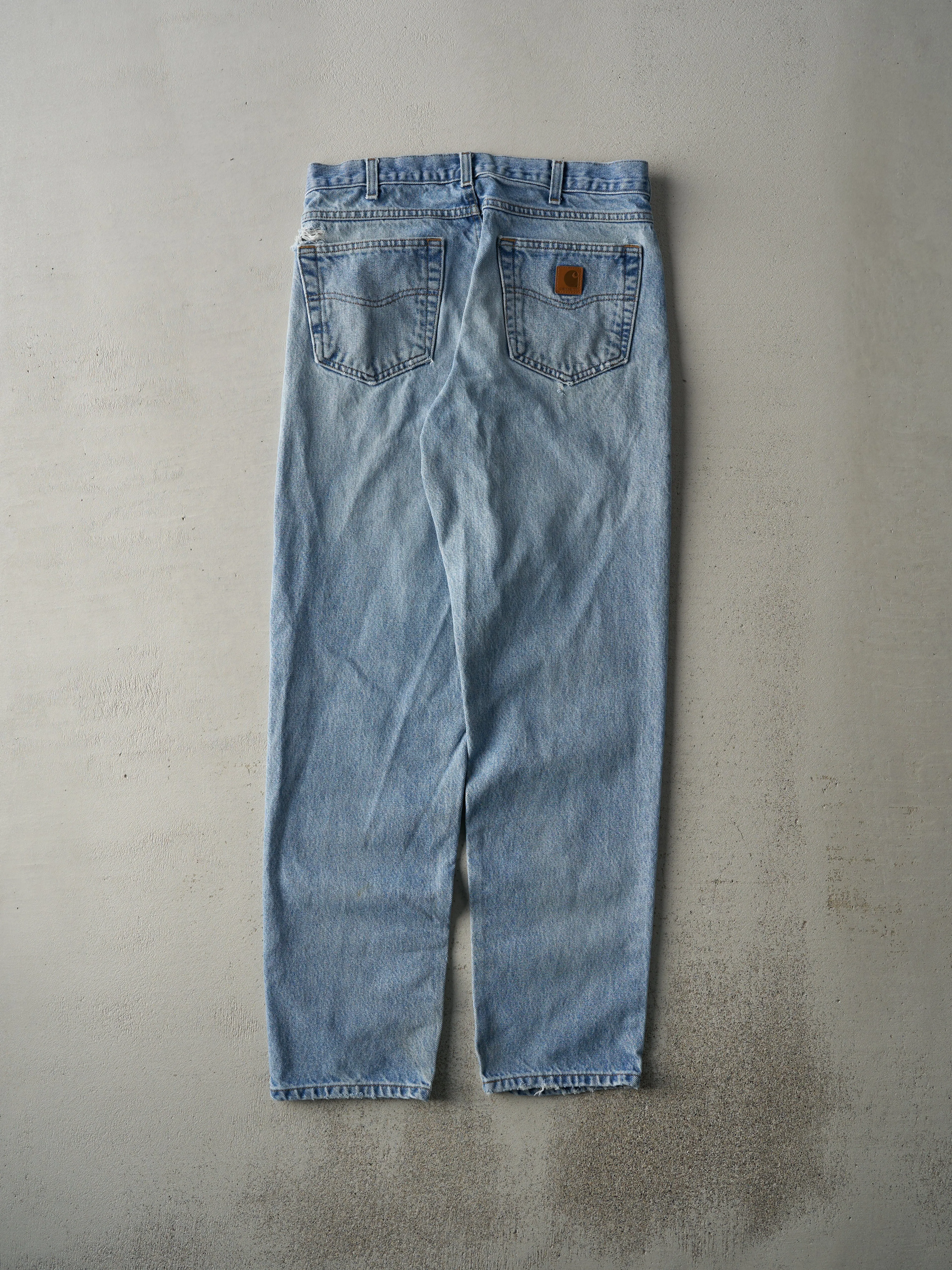 Vintage Y2K Light Wash Relaxed Fit Carhartt Jeans (32x33) sold by Rebalance Vintage product image thumbnail 2