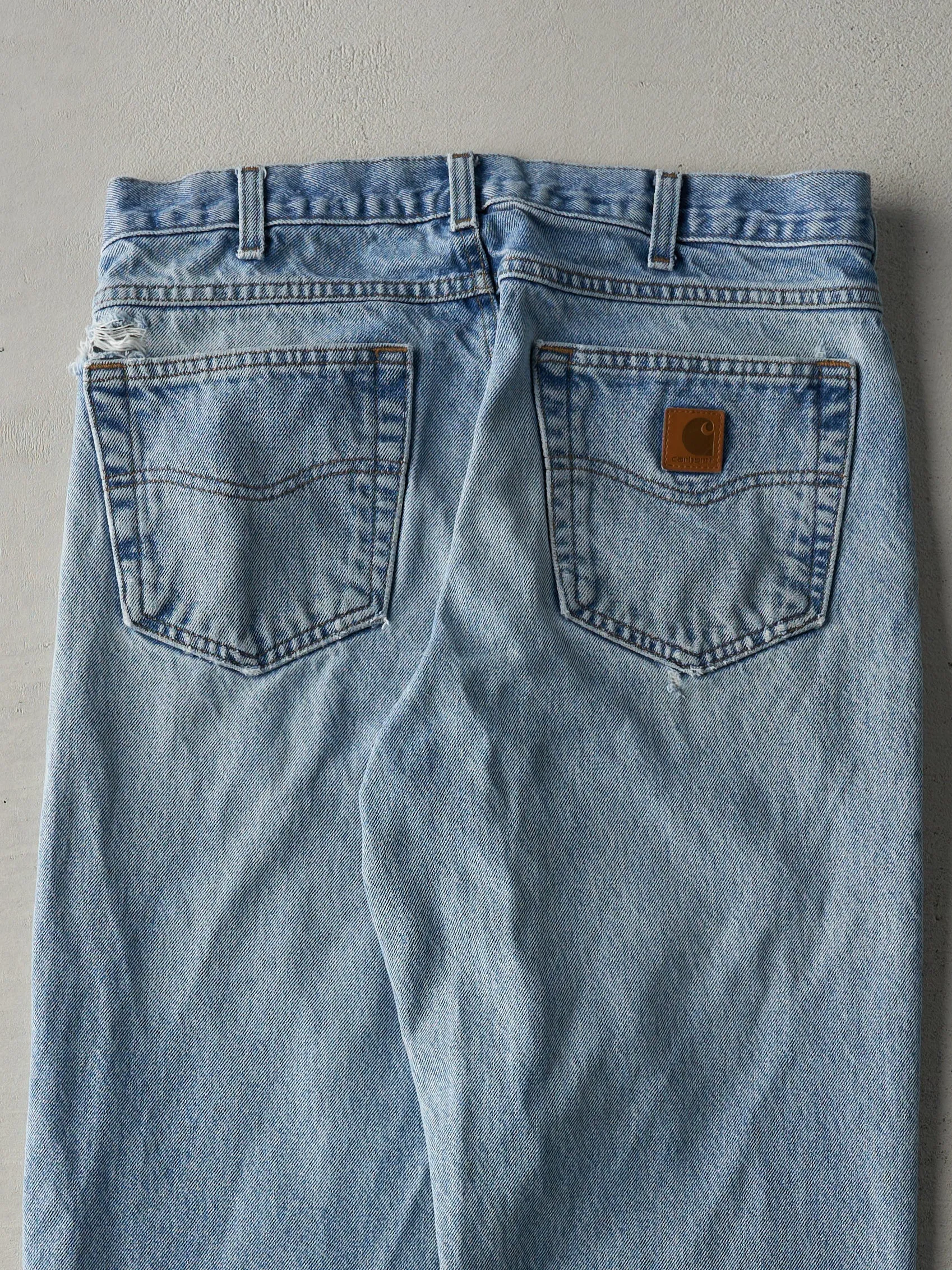 Vintage Y2K Light Wash Relaxed Fit Carhartt Jeans (32x33) sold by Rebalance Vintage product image thumbnail 4