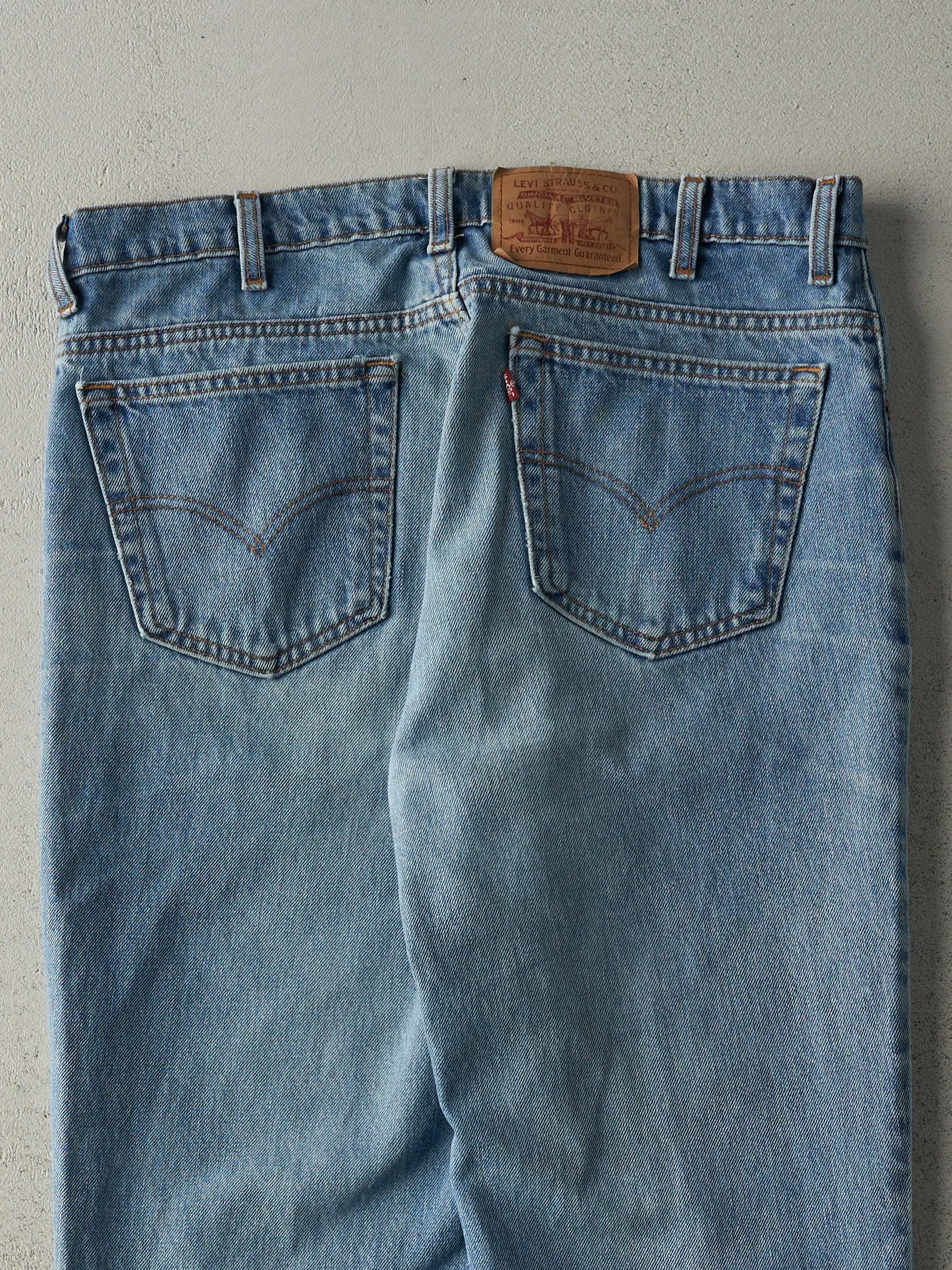 Vintage 90s Light Wash Levi's 516 Jeans (34x30) sold by Rebalance Vintage product image thumbnail 5