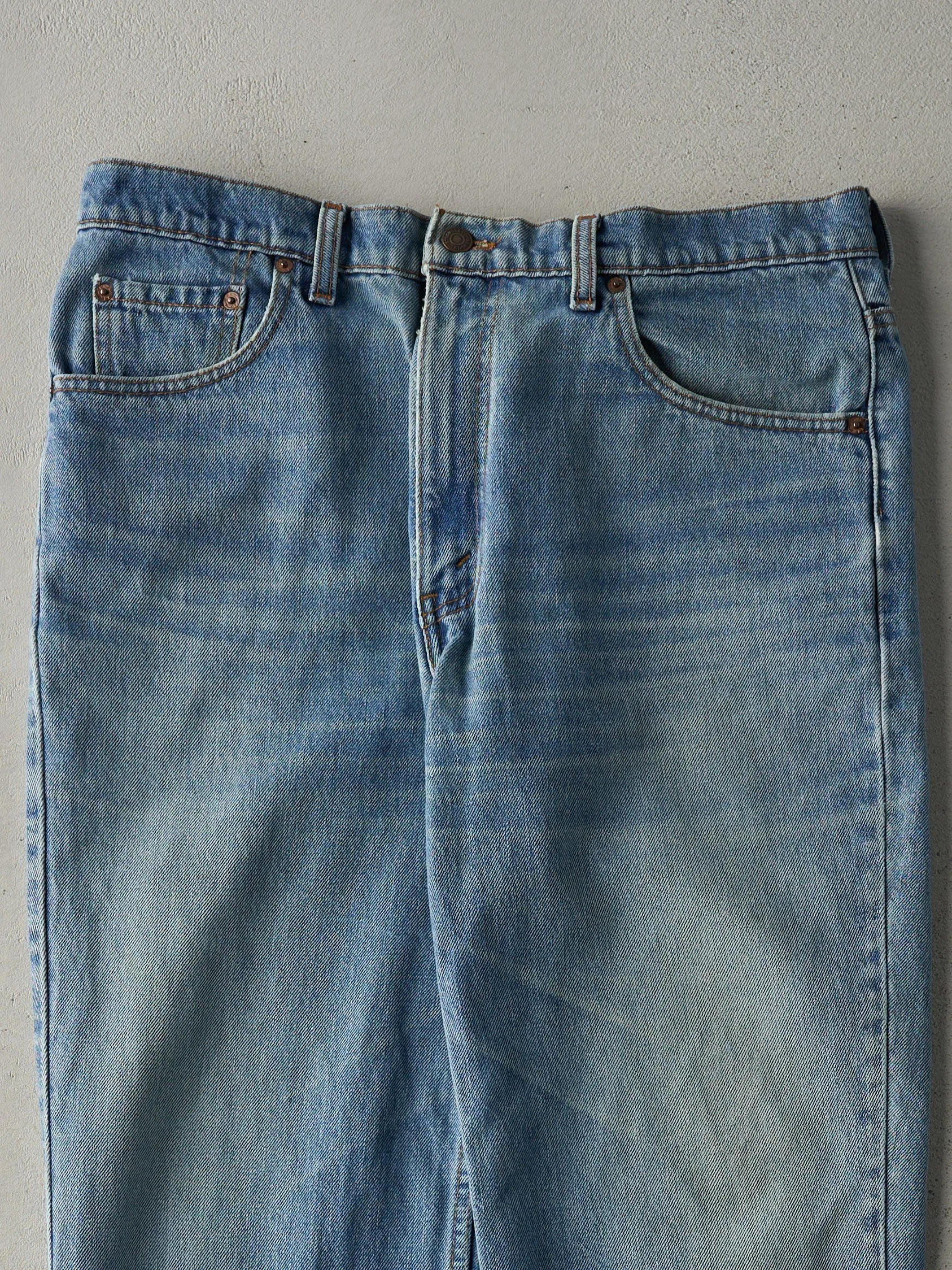 Vintage 90s Light Wash Levi's 516 Jeans (34x30) sold by Rebalance Vintage product image thumbnail 4