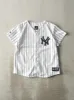 Vintage Y2K White & Blue Pinstripe New York Yankees Jersey (S) sold by Rebalance Vintage