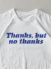 Vintage 90s White "Thanks, But No Thanks" Long Tee (S) sold by Rebalance Vintage
