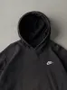 Vintage Y2K Faded Black Nike Logo Hoodie (L) sold by Rebalance Vintage