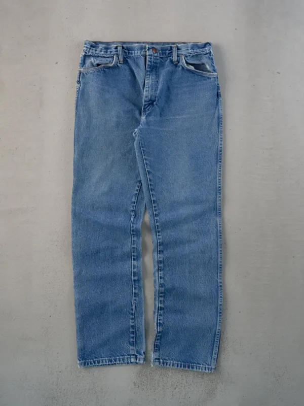 Vintage 70s Blue Rustler Denim Jeans (32x28) sold by Rebalance Vintage