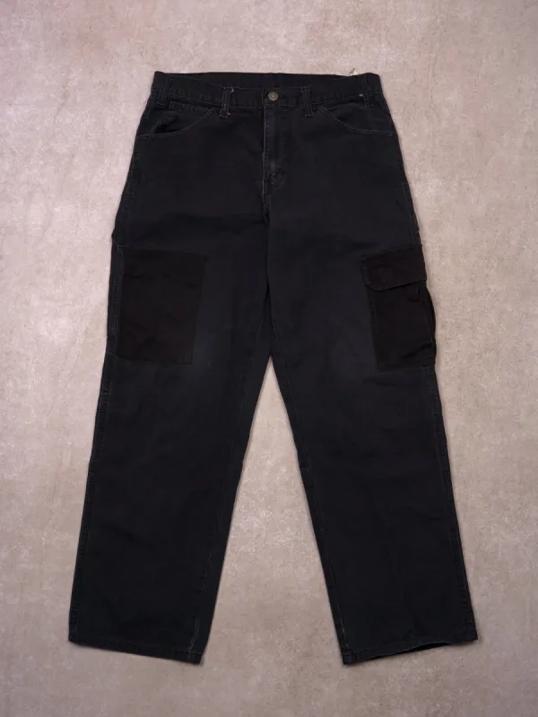 Vintage 90s Dark Blue Dickies Carpenter Cargo Pants  (32x30) sold by Rebalance Vintage