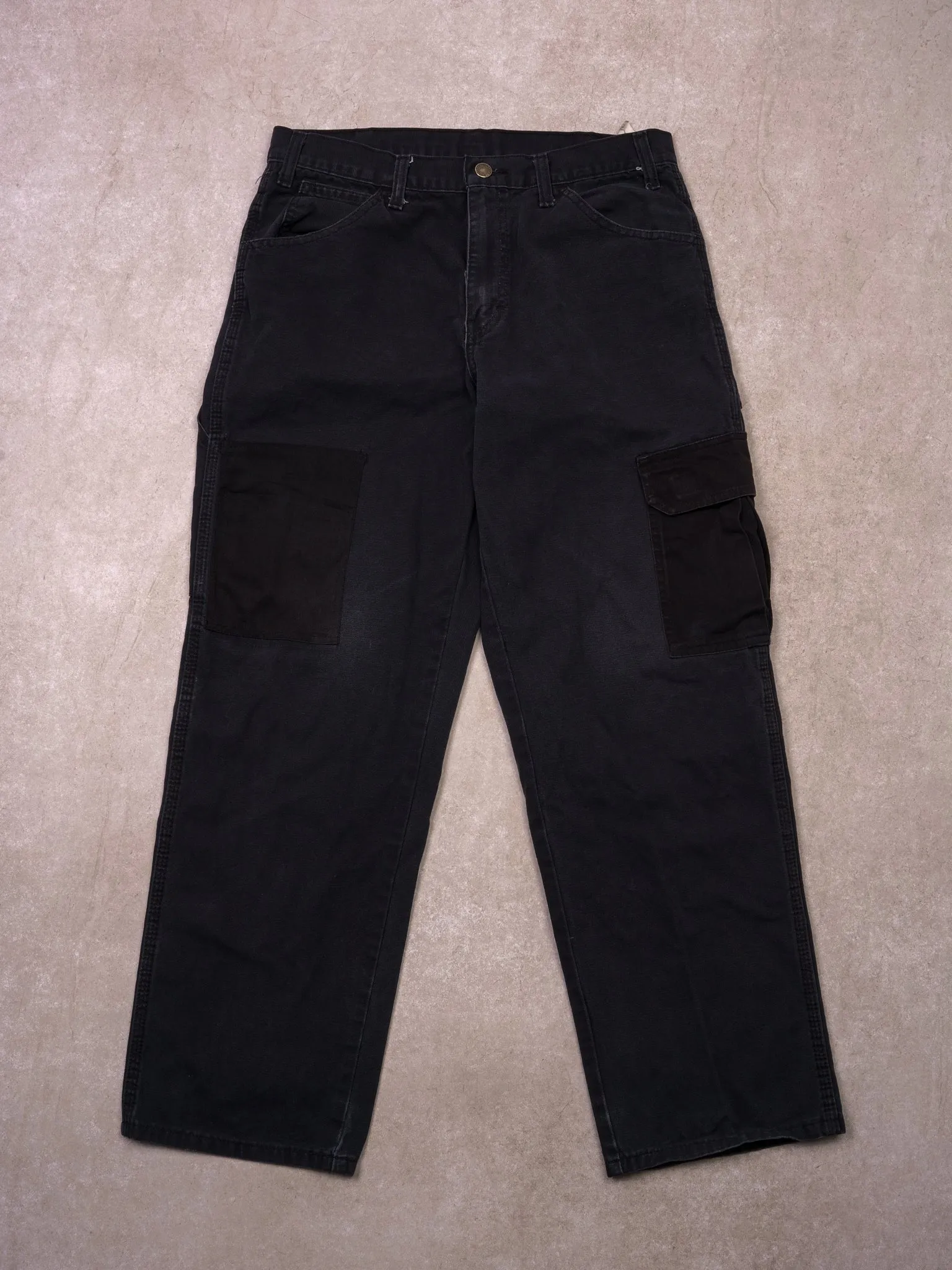 Vintage 90s Dark Blue Dickies Carpenter Cargo Pants (32x30) sold by Rebalance Vintage