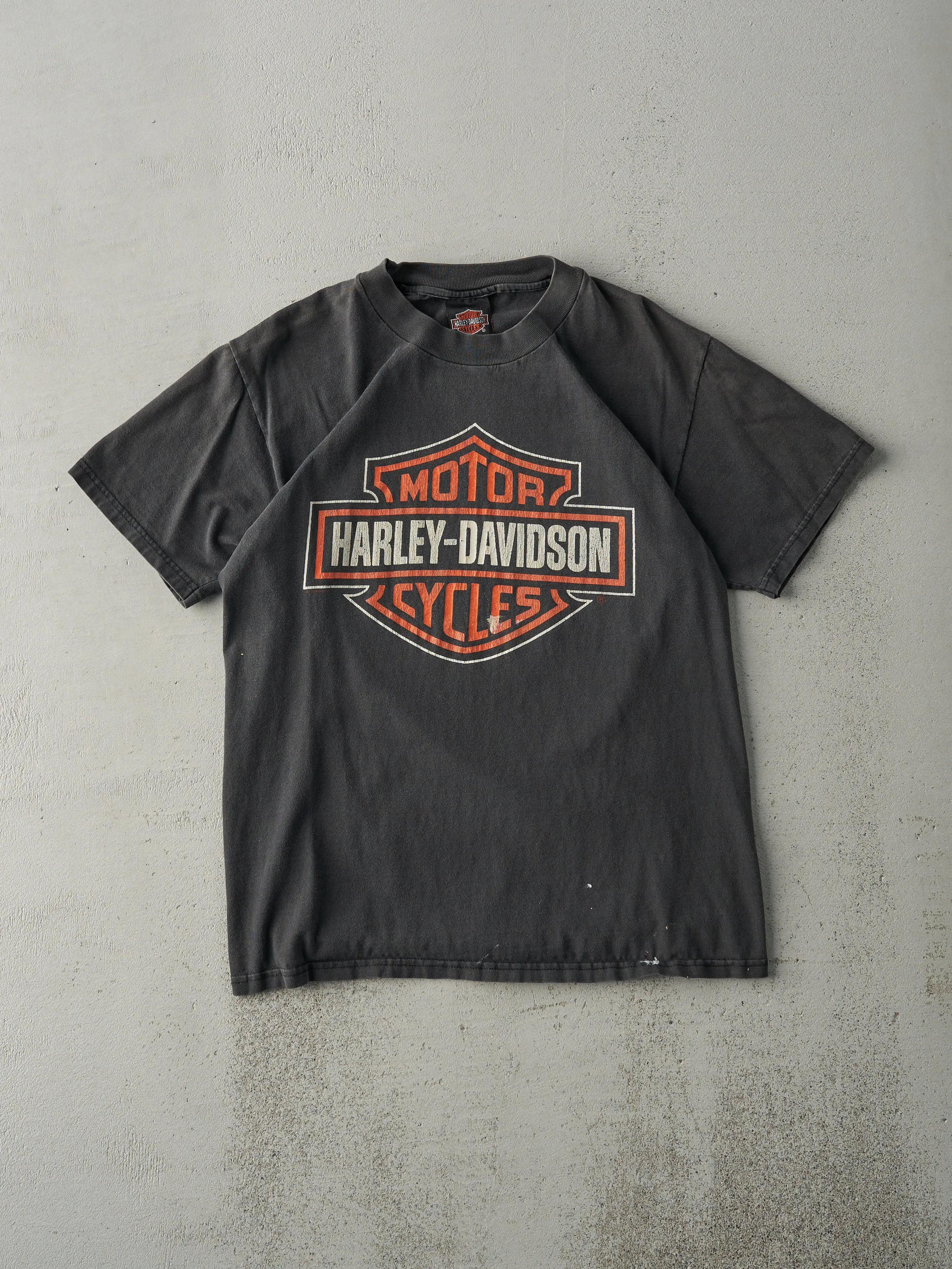 Vintage 96' Faded Black Sturgis, South Dakota Harley Davidson Tee (S) sold by Rebalance Vintage