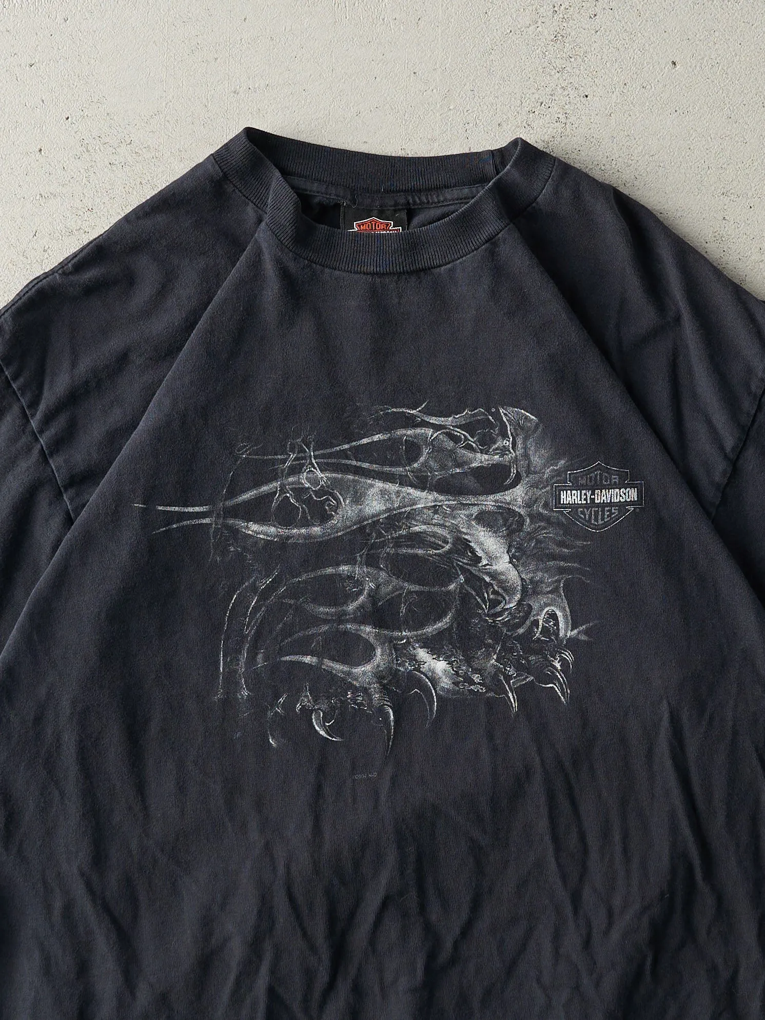 Vintage 04' Faded Black Vancouver BC Harley Davidson Tee (M/L) sold by Rebalance Vintage product image thumbnail 3