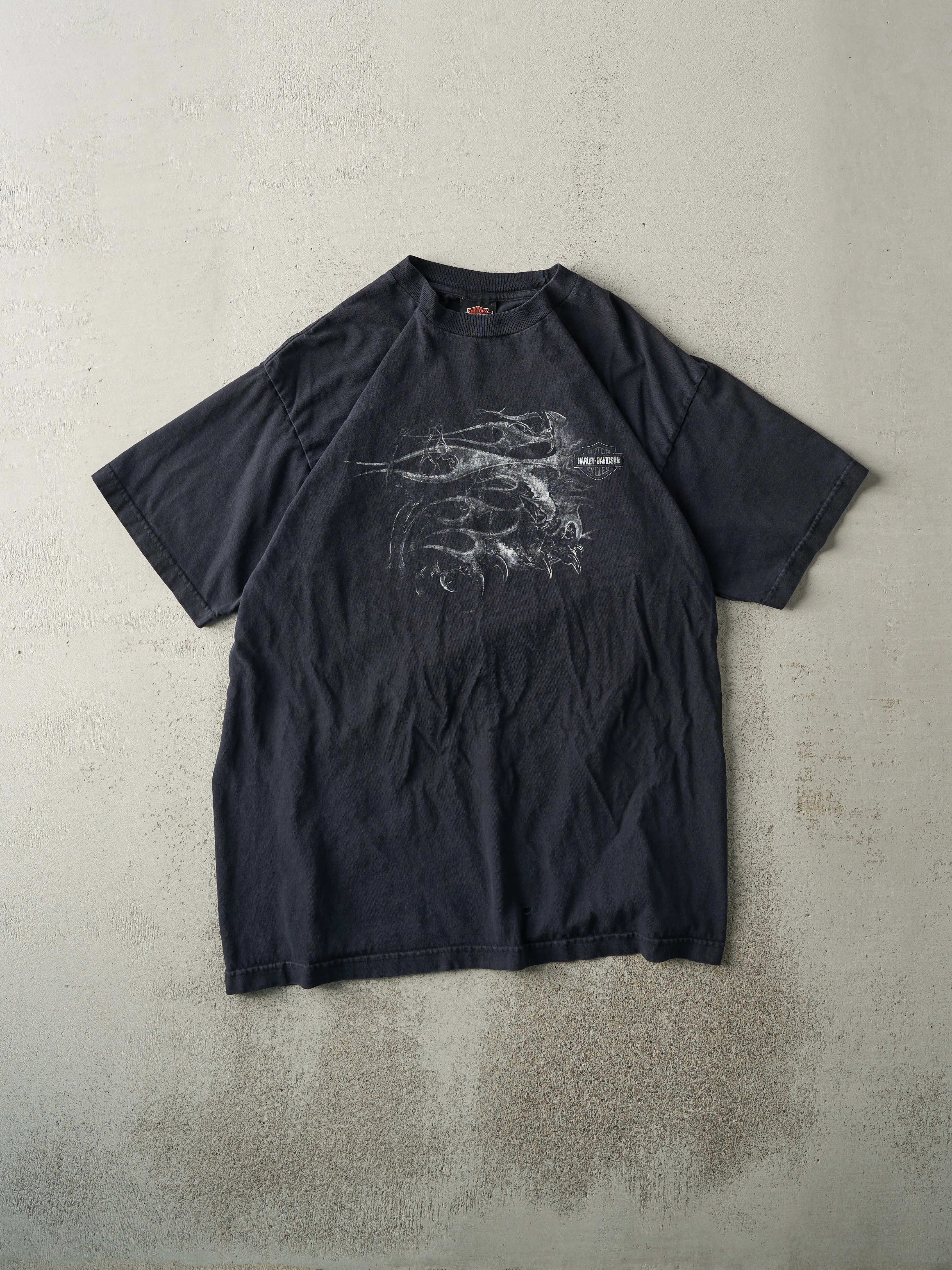 Vintage 04' Faded Black Vancouver BC Harley Davidson Tee (M/L) sold by Rebalance Vintage