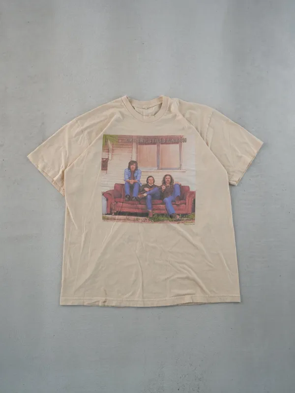 Vintage 02' Cream Crosby, Stills & Nash Graphic Tee (M) sold by Rebalance Vintage