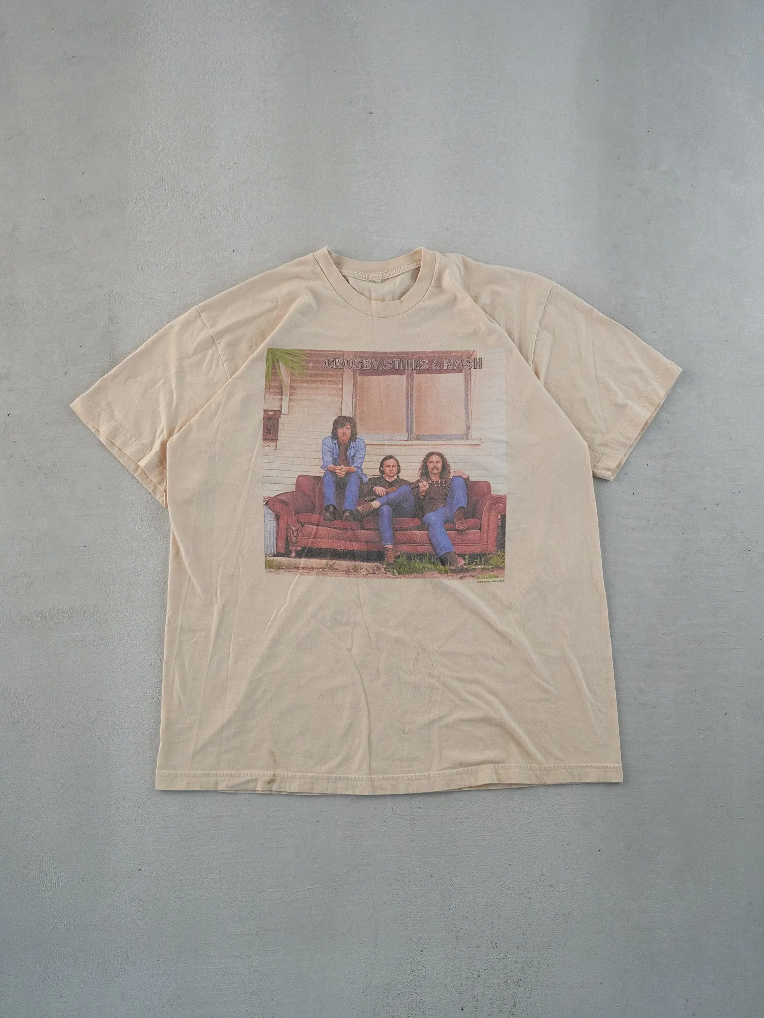 Vintage 02' Cream Crosby, Stills & Nash Graphic Tee (M) sold by Rebalance Vintage