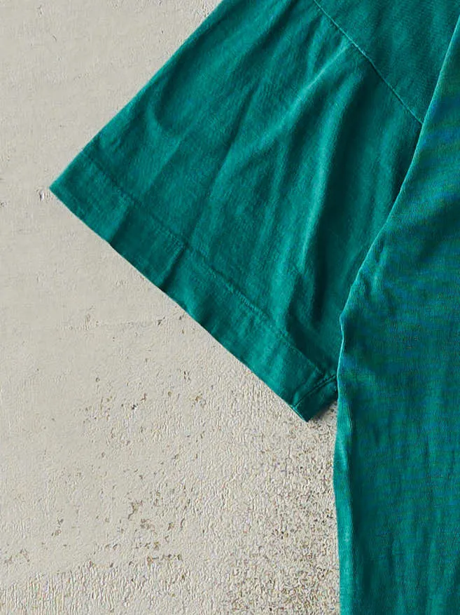 Vintage 80s Green Sault College Forestry Slogan Single Stitch Tee (S/M) sold by Rebalance Vintage product image thumbnail 3