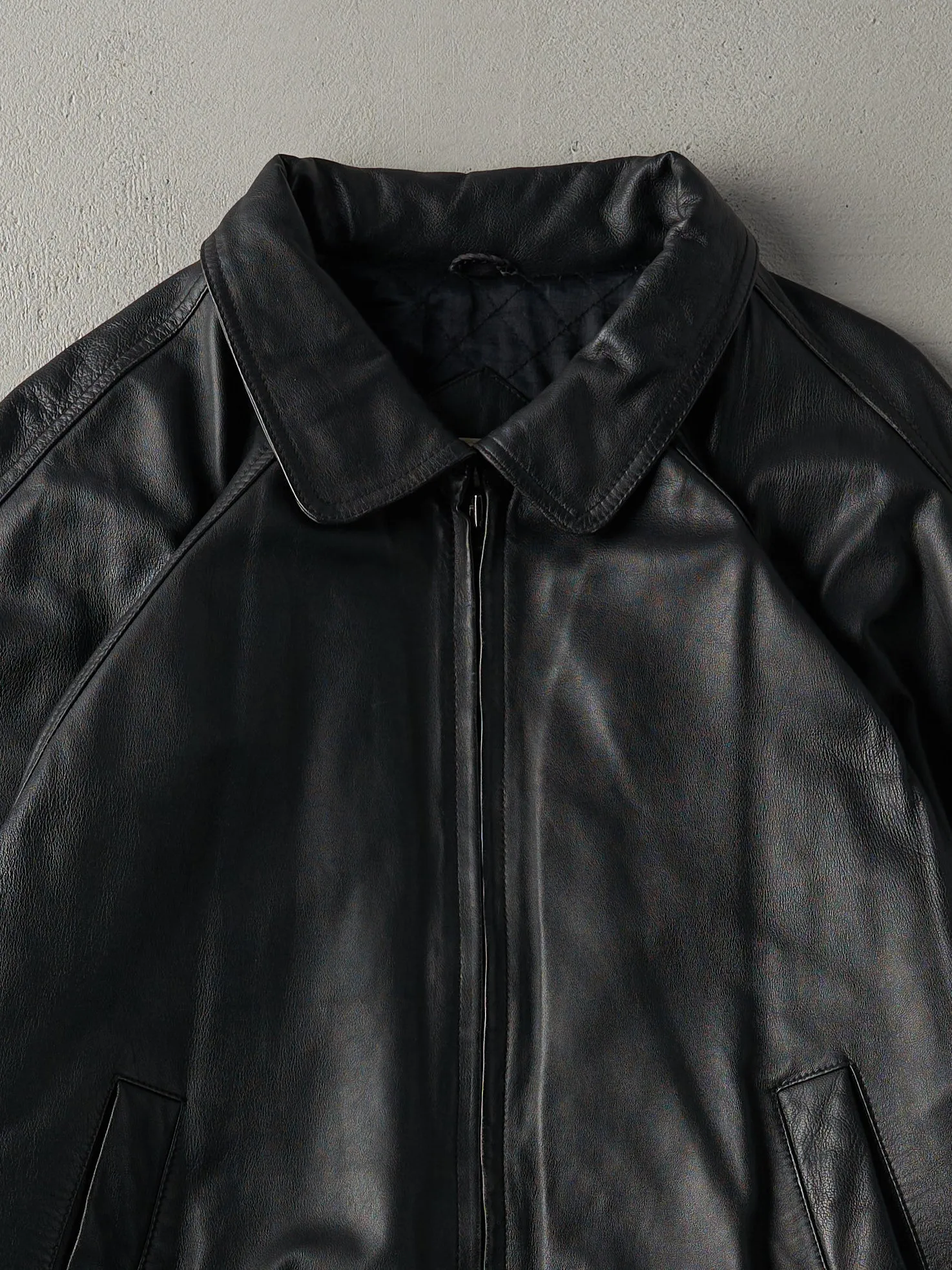 Vintage 90s Black Joes Casual Leather Jacket (M/L) sold by Rebalance Vintage product image thumbnail 3