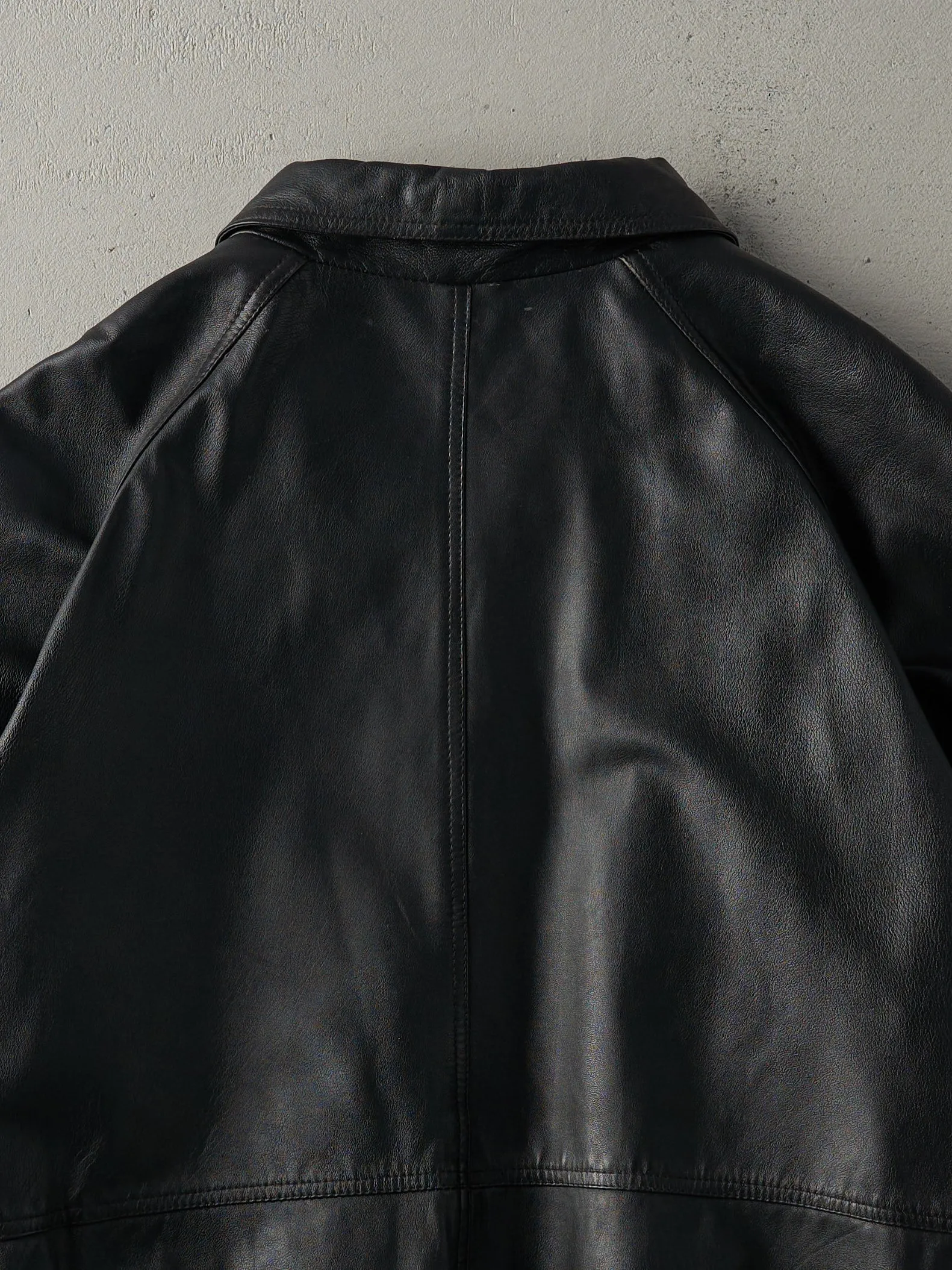 Vintage 90s Black Joes Casual Leather Jacket (M/L) sold by Rebalance Vintage product image thumbnail 4