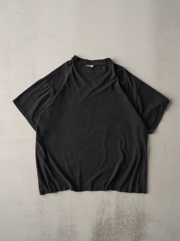 Vintage 90s Black Blank Tee (L) sold by Rebalance Vintage