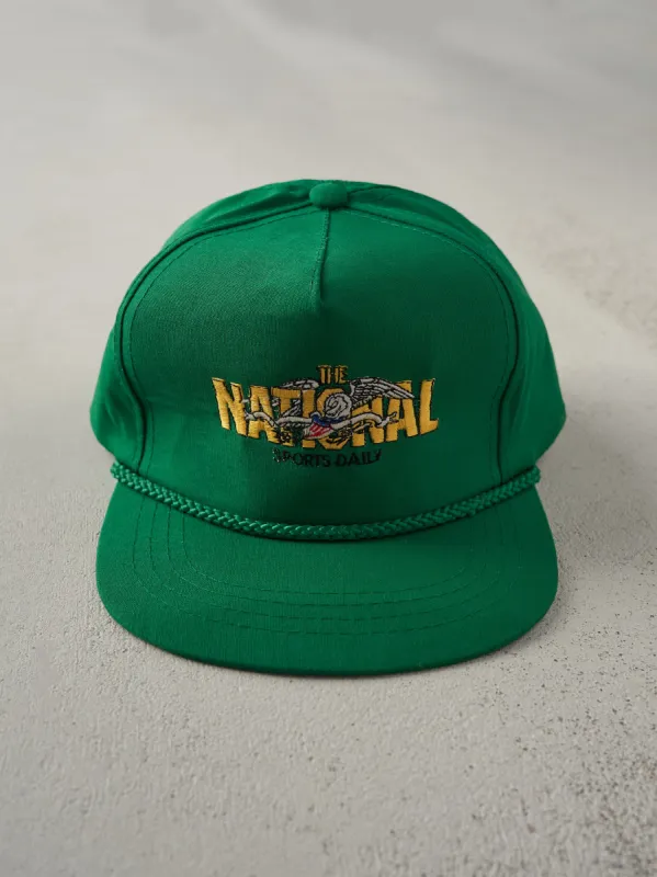 Vintage 70s Yellow & Green Dekalb Logo Foam Trucker Hat