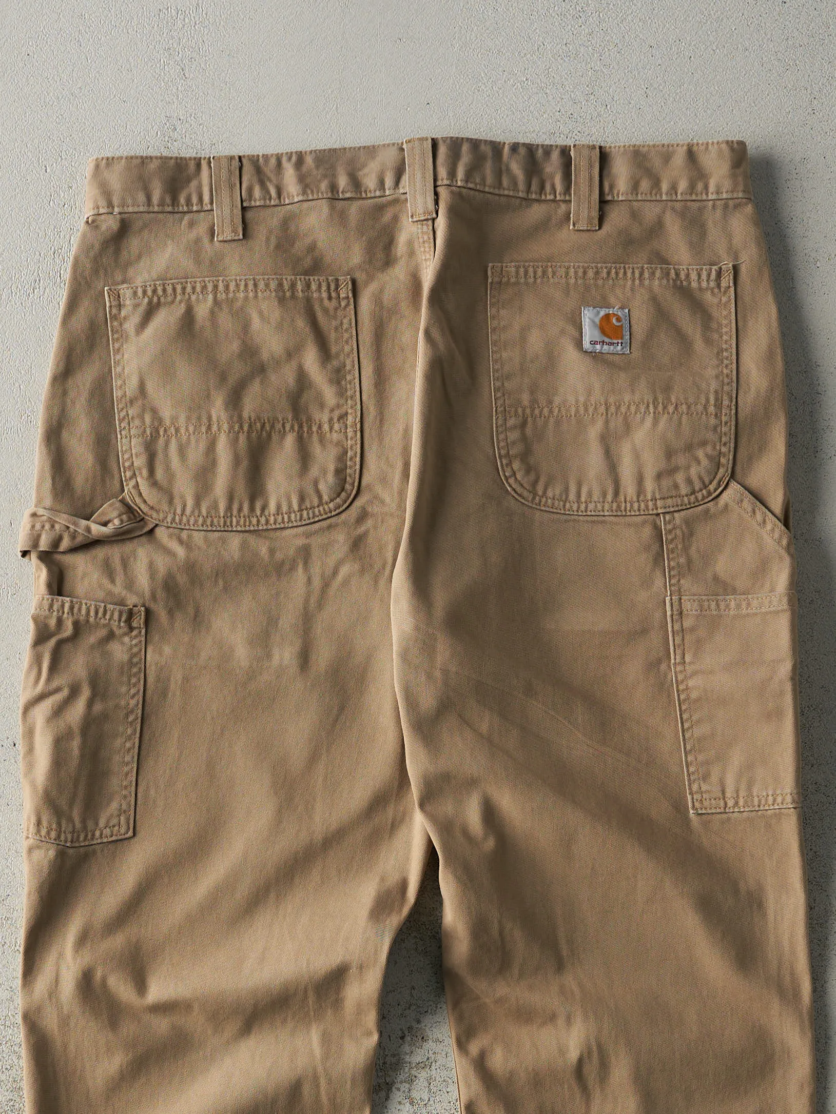 Vintage Y2K Beige Carhartt Lightweight Carpenter Pants (36x30) sold by Rebalance Vintage product image thumbnail 4