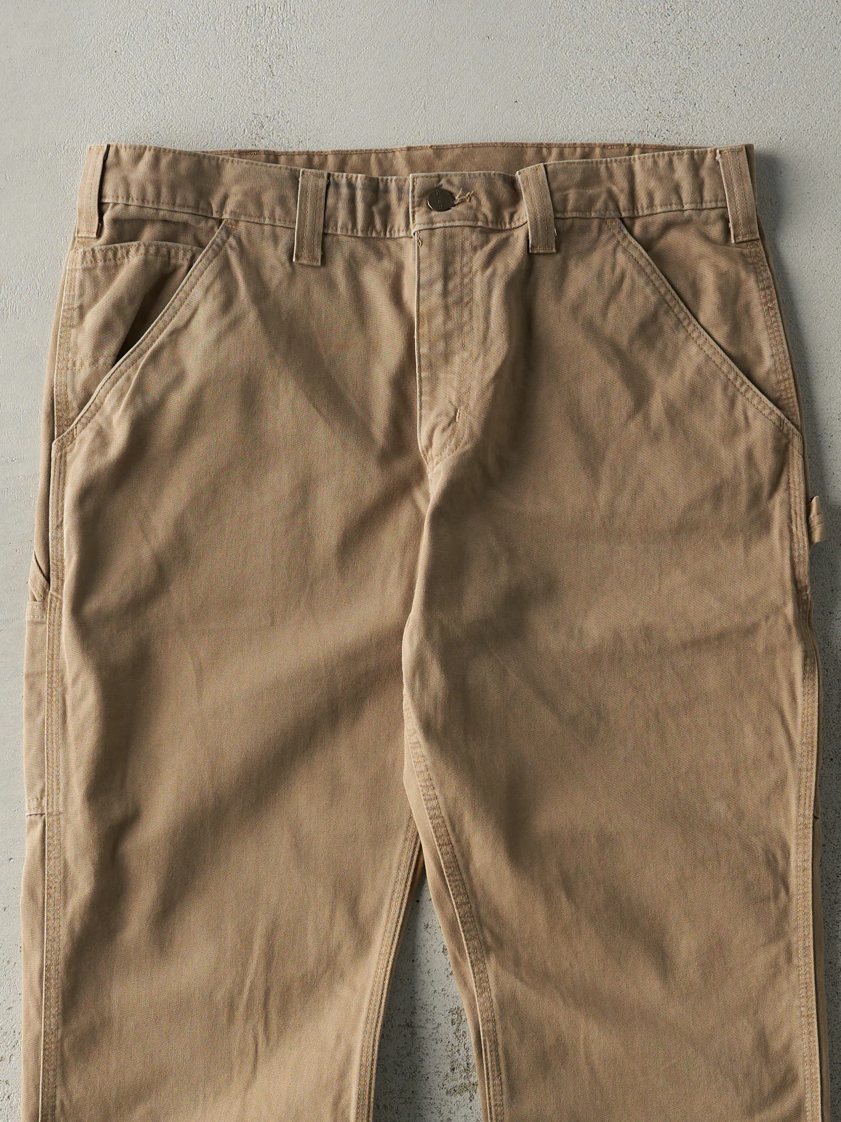 Vintage Y2K Beige Carhartt Lightweight Carpenter Pants (36x30) sold by Rebalance Vintage product image thumbnail 3