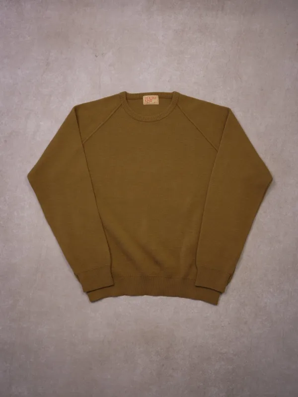 Vintage 80s Coffee Warren Double Knit Crewneck (L) sold by Rebalance Vintage