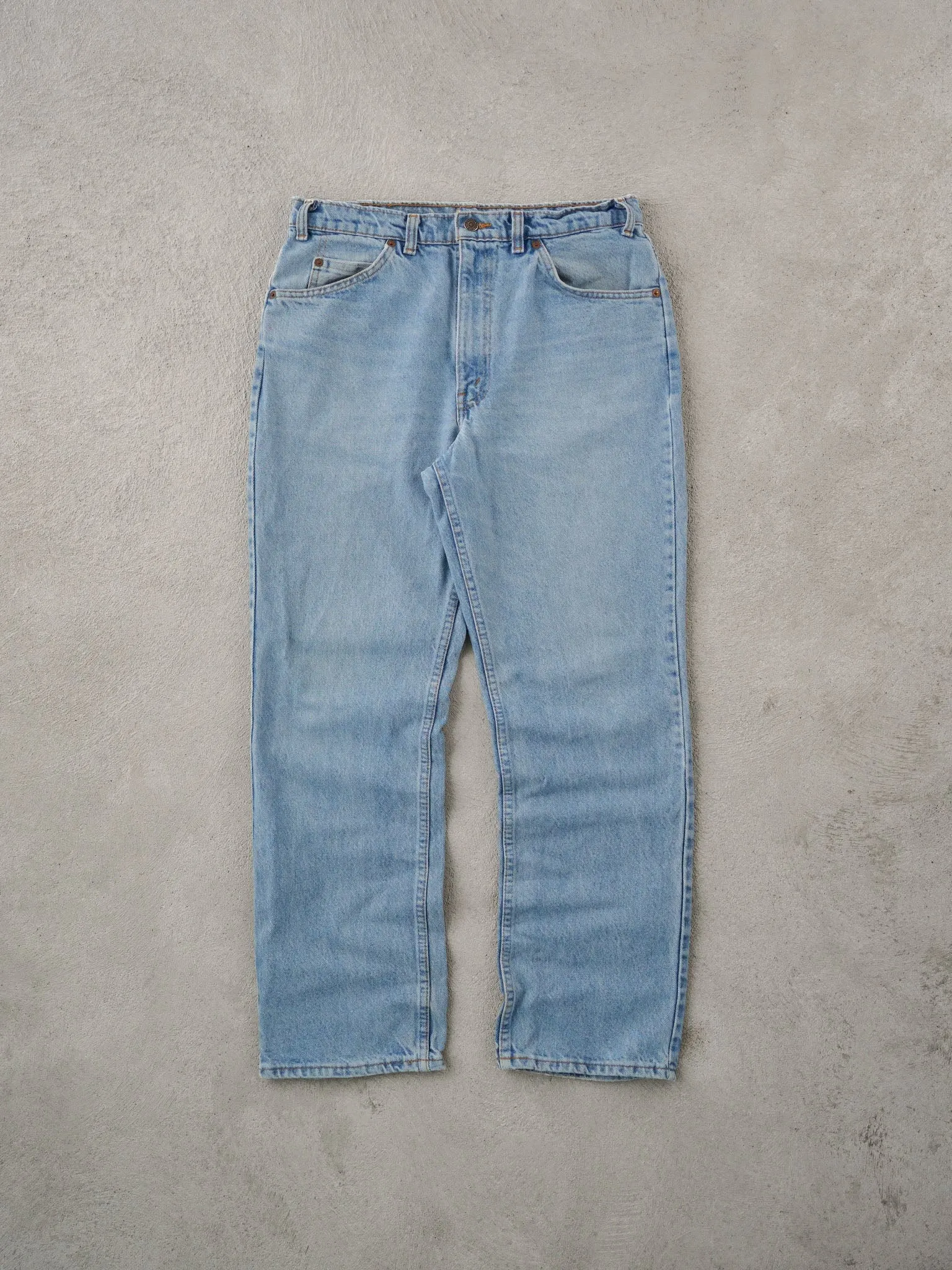 Vintage 70s Light Blue Levi's 619 Denim Jeans (34x30) sold by Rebalance Vintage
