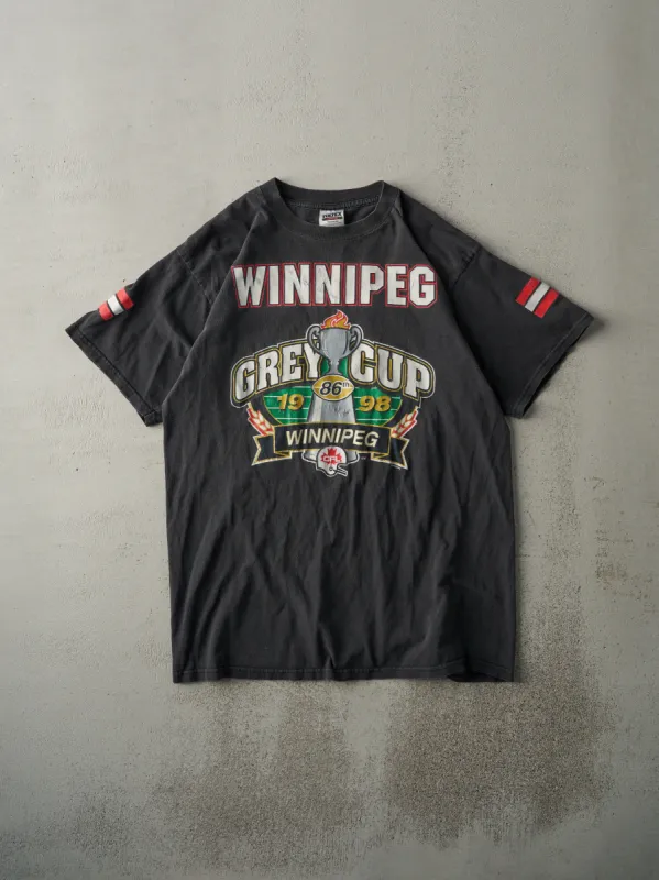 Vintage 98' Black Winnipeg 86th Grey Cup CFL Tee (M) sold by Rebalance Vintage