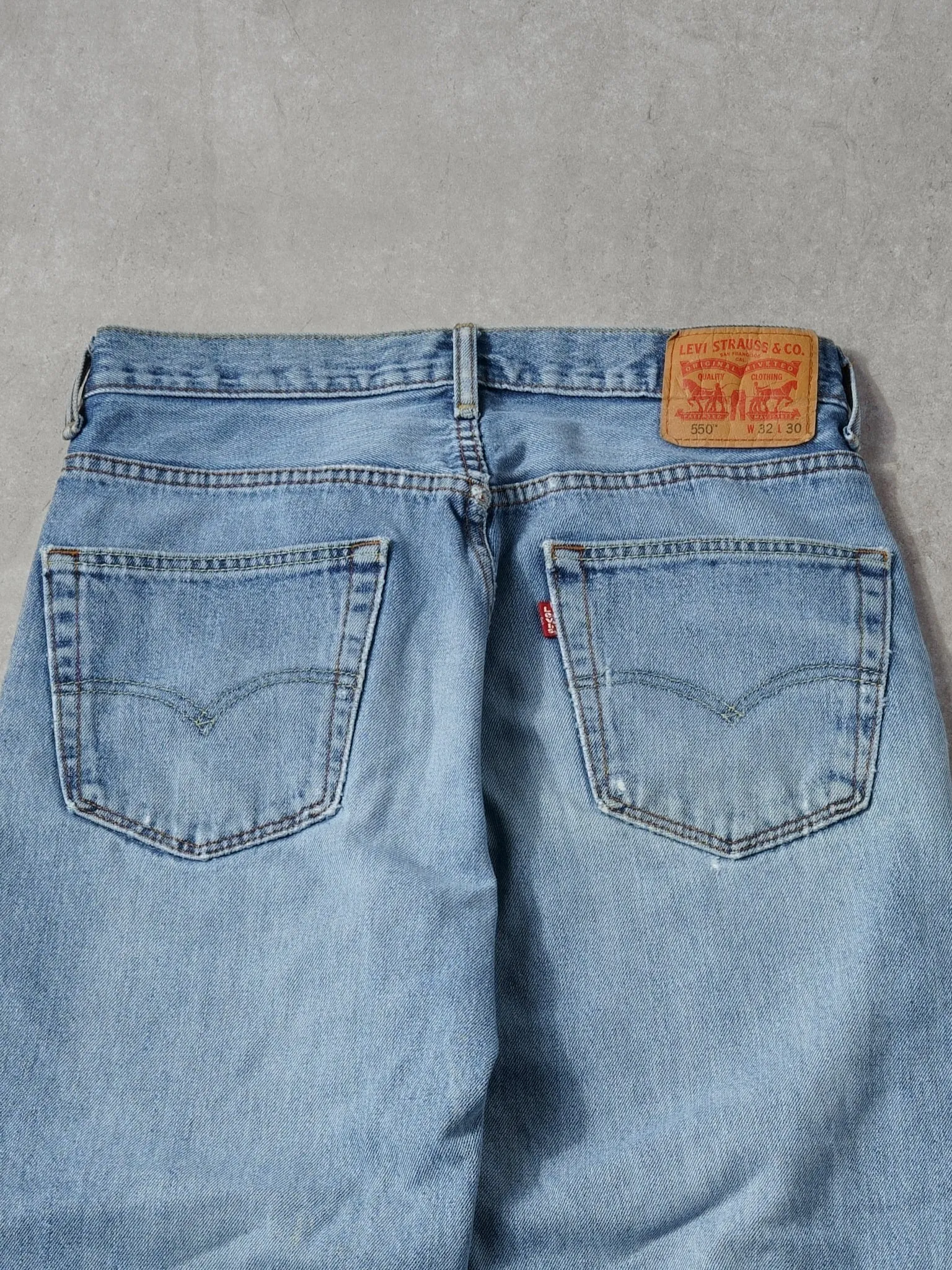 Vintage 90s Light Washed Levi's 550 Denim Jeans (32x29) sold by Rebalance Vintage product image thumbnail 4