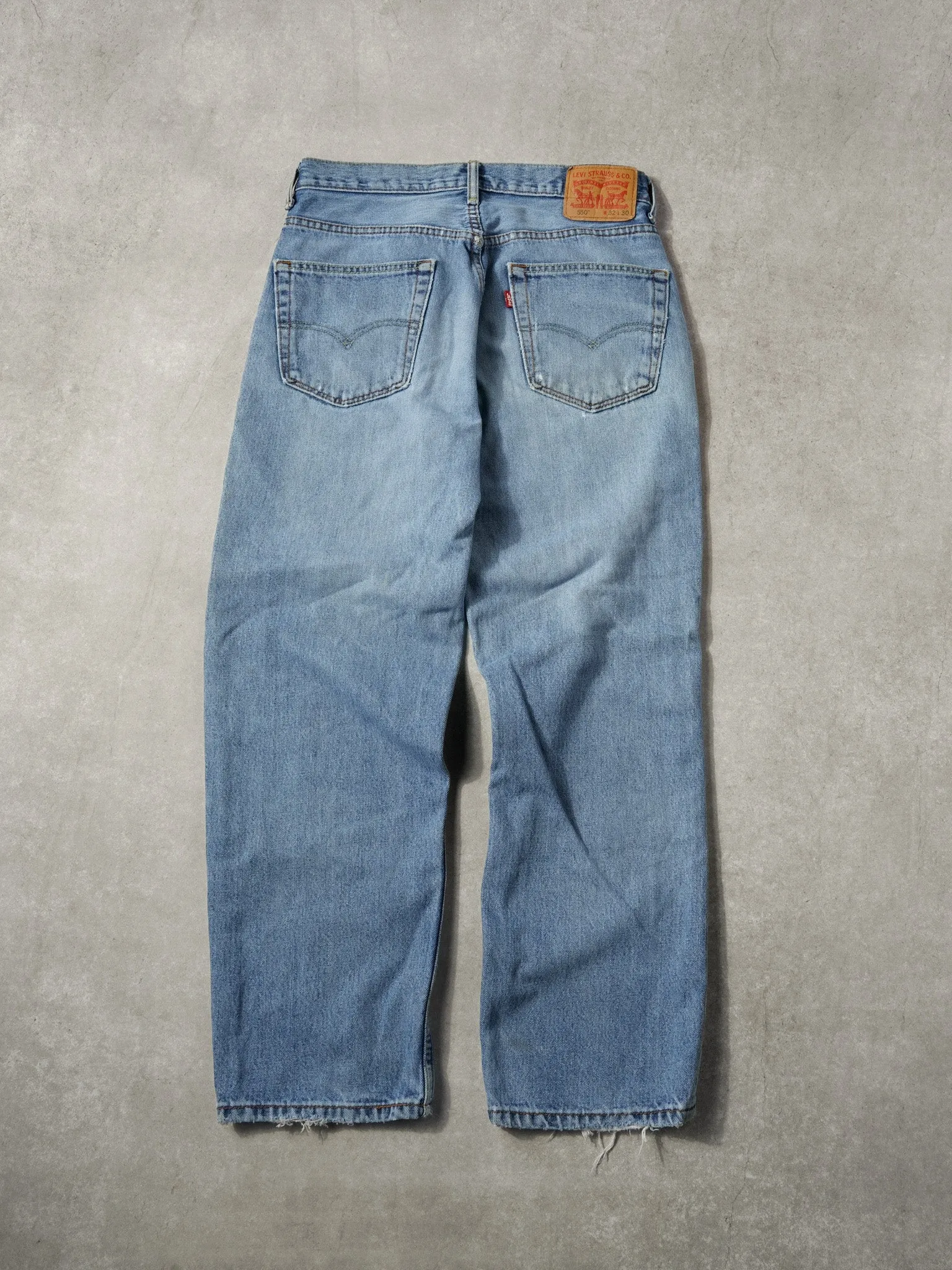 Vintage 90s Light Washed Levi's 550 Denim Jeans (32x29) sold by Rebalance Vintage product image thumbnail 2