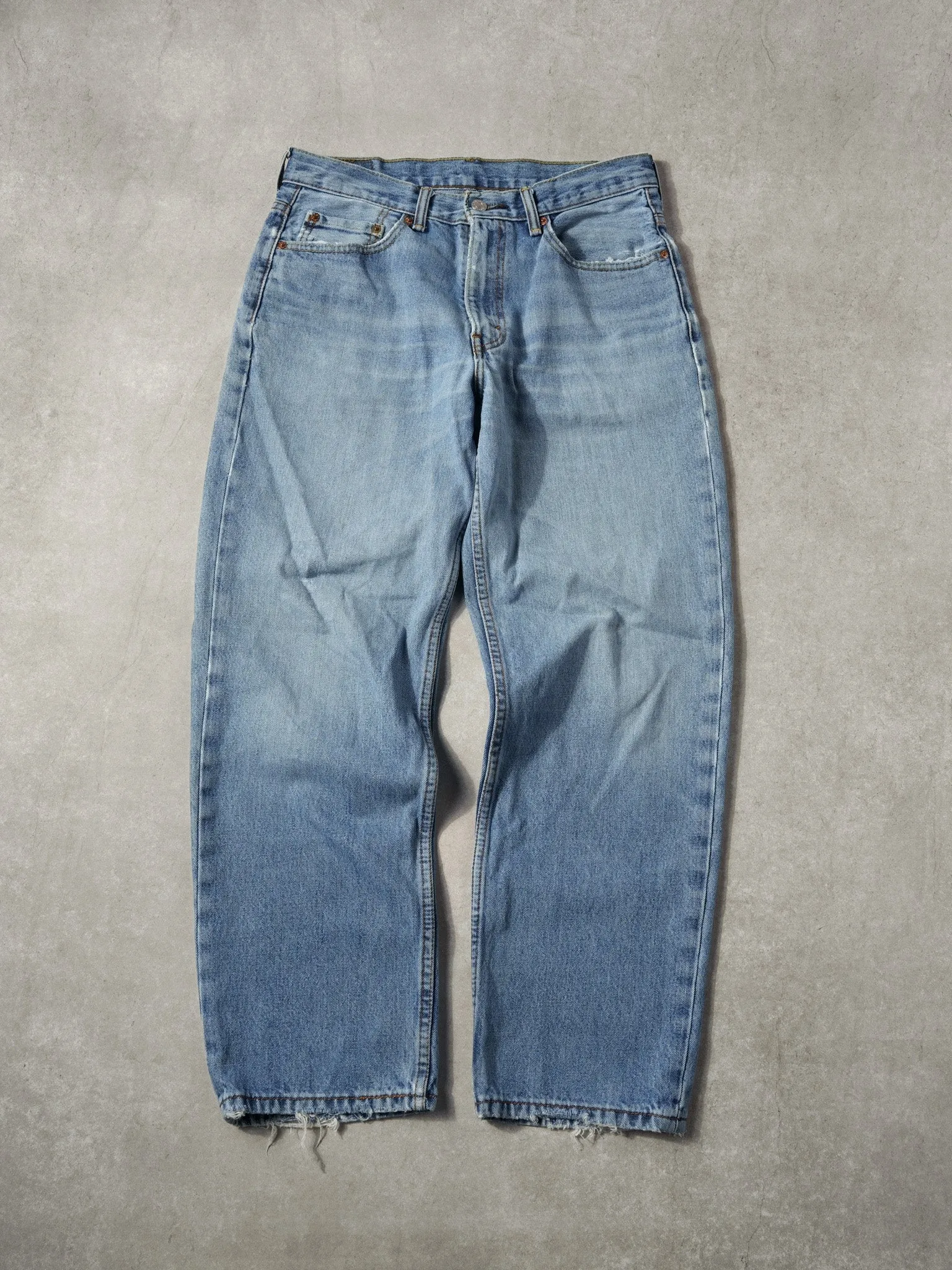 Vintage 90s Light Washed Levi's 550 Denim Jeans (32x29) sold by Rebalance Vintage