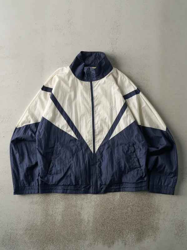 Vintage 90s White & Navy USA Olympics Windbreaker Jacket (L) sold by Rebalance Vintage