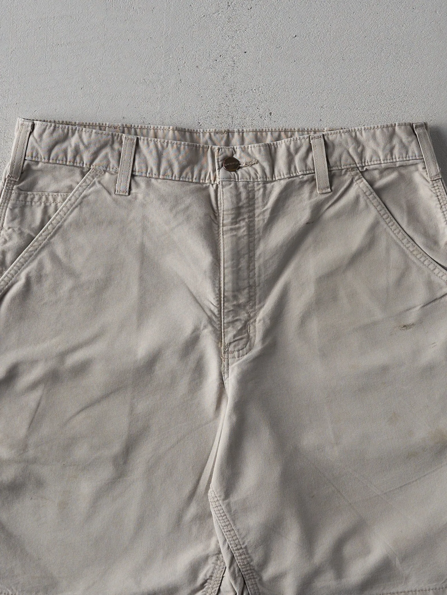 Vintage Y2K Beige Carhartt Carpenter Shorts (34x8) sold by Rebalance Vintage product image thumbnail 3