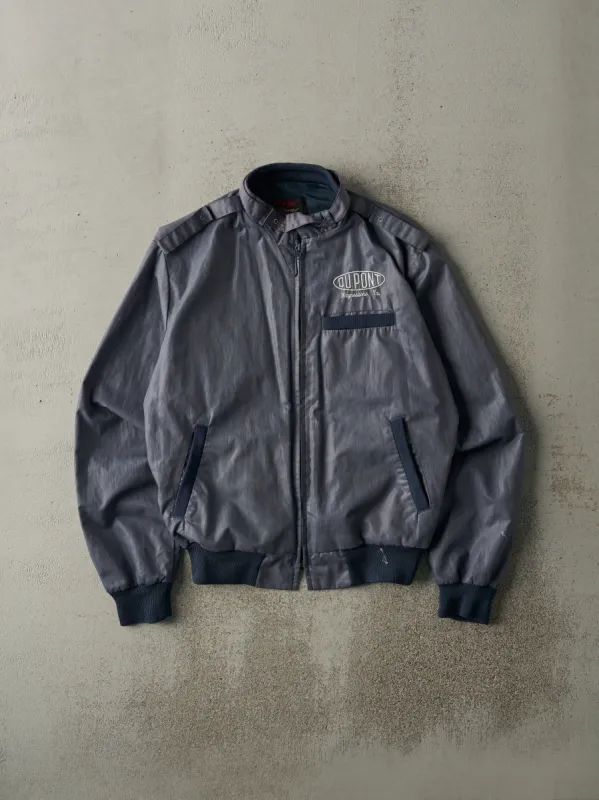 Vintage 70s Blue Du Pont Driving Bomber Jacket (S/M) sold by Rebalance Vintage