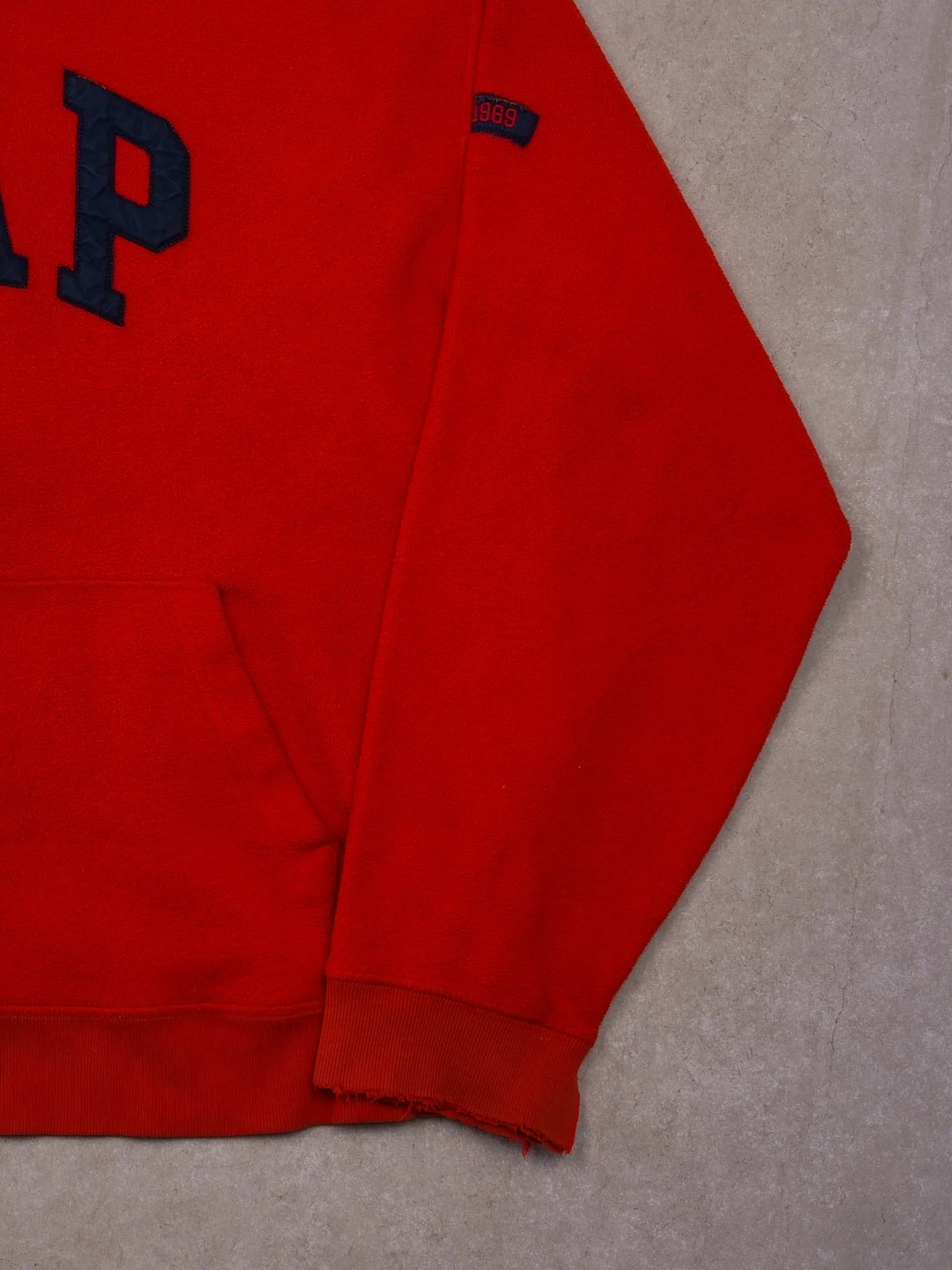 Vintage 90s Red Gap Fleece Hoodie (L) sold by Rebalance Vintage product image thumbnail 3