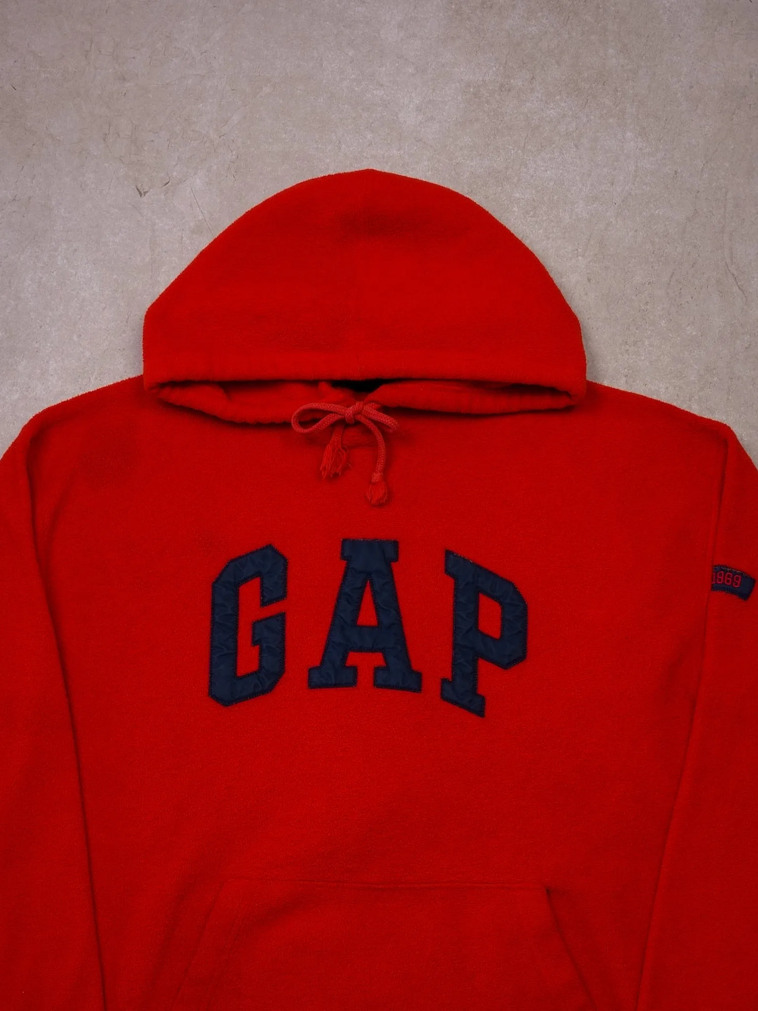 Vintage 90s Red Gap Fleece Hoodie (L) sold by Rebalance Vintage product image thumbnail 2