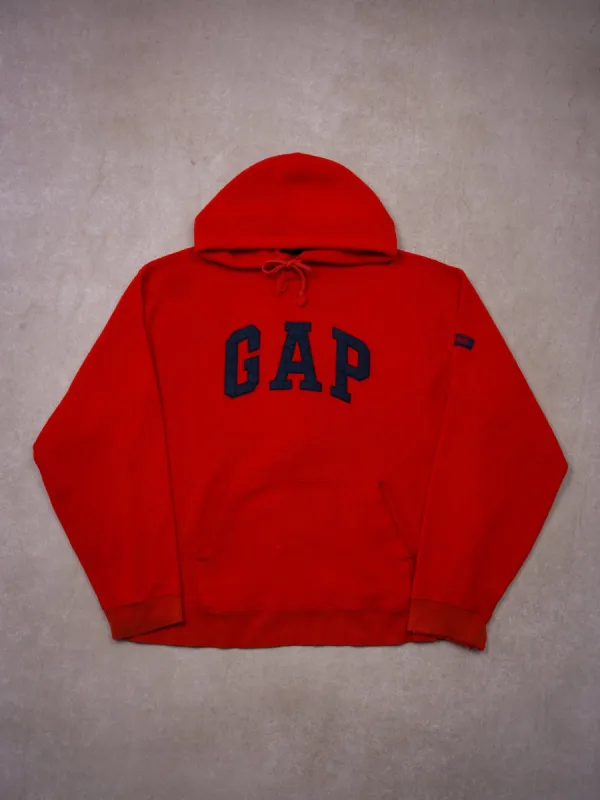 Vintage 90s Red Gap Fleece Hoodie (L) sold by Rebalance Vintage
