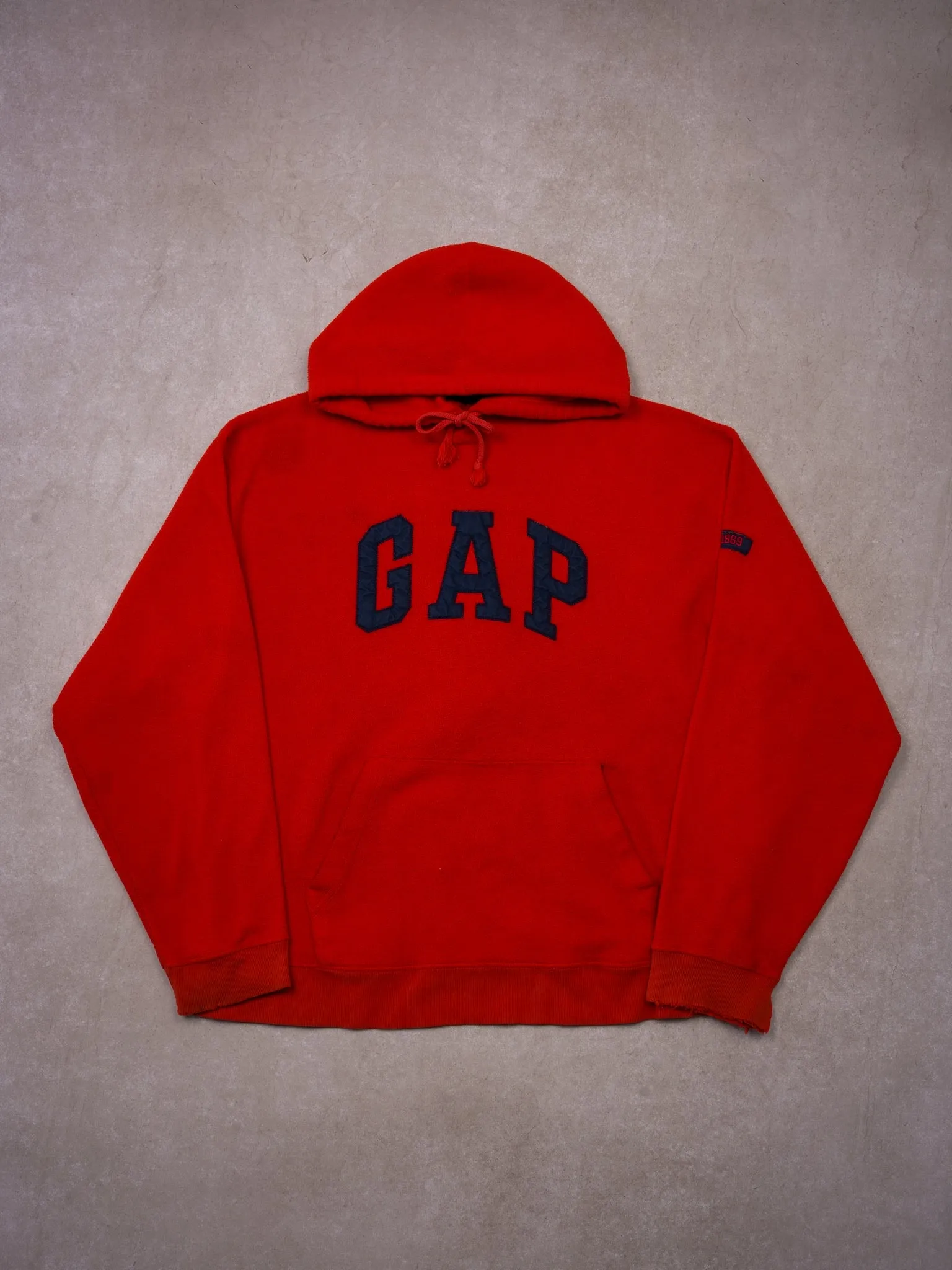 Vintage 90s Red Gap Fleece Hoodie (L) sold by Rebalance Vintage