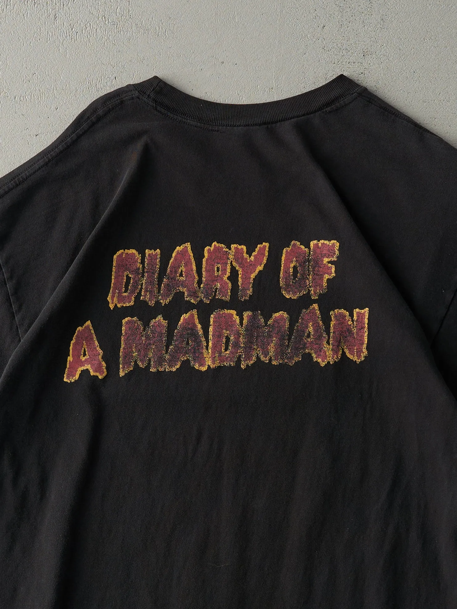 Vintage 90s Faded Black Ozzy Osbourne "Diary Of A Madman" Tee (L) sold by Rebalance Vintage product image thumbnail 4