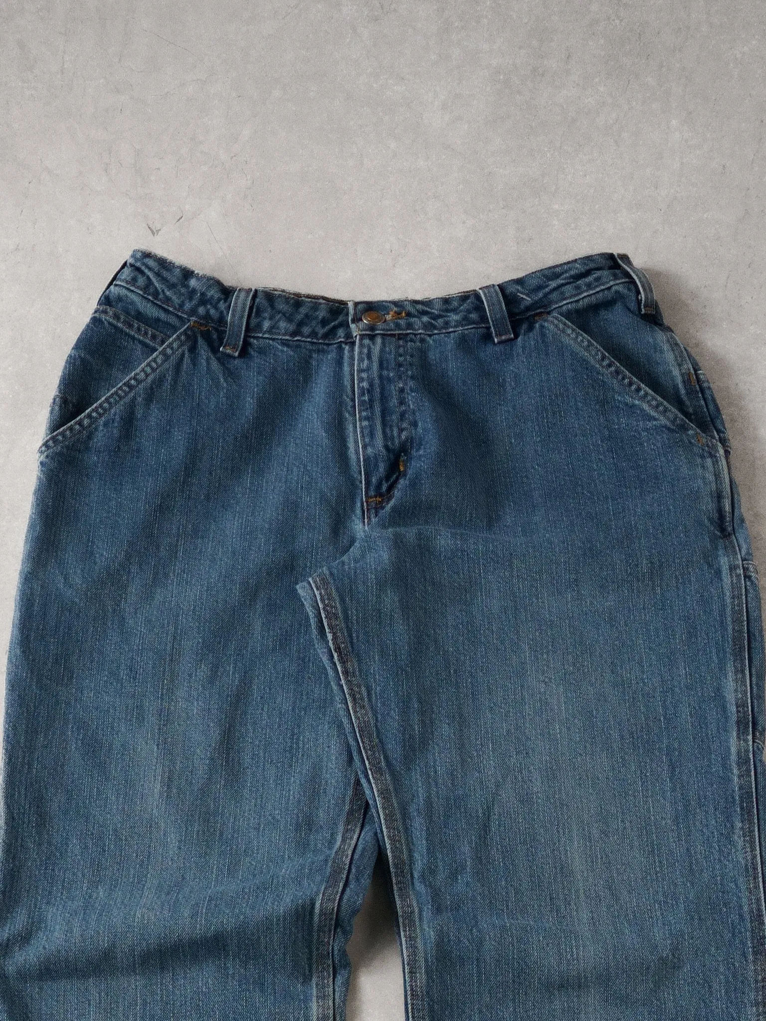 Vintage 90s Blue Carhartt Denim Carpenter Pants (30x32) sold by Rebalance Vintage product image thumbnail 3