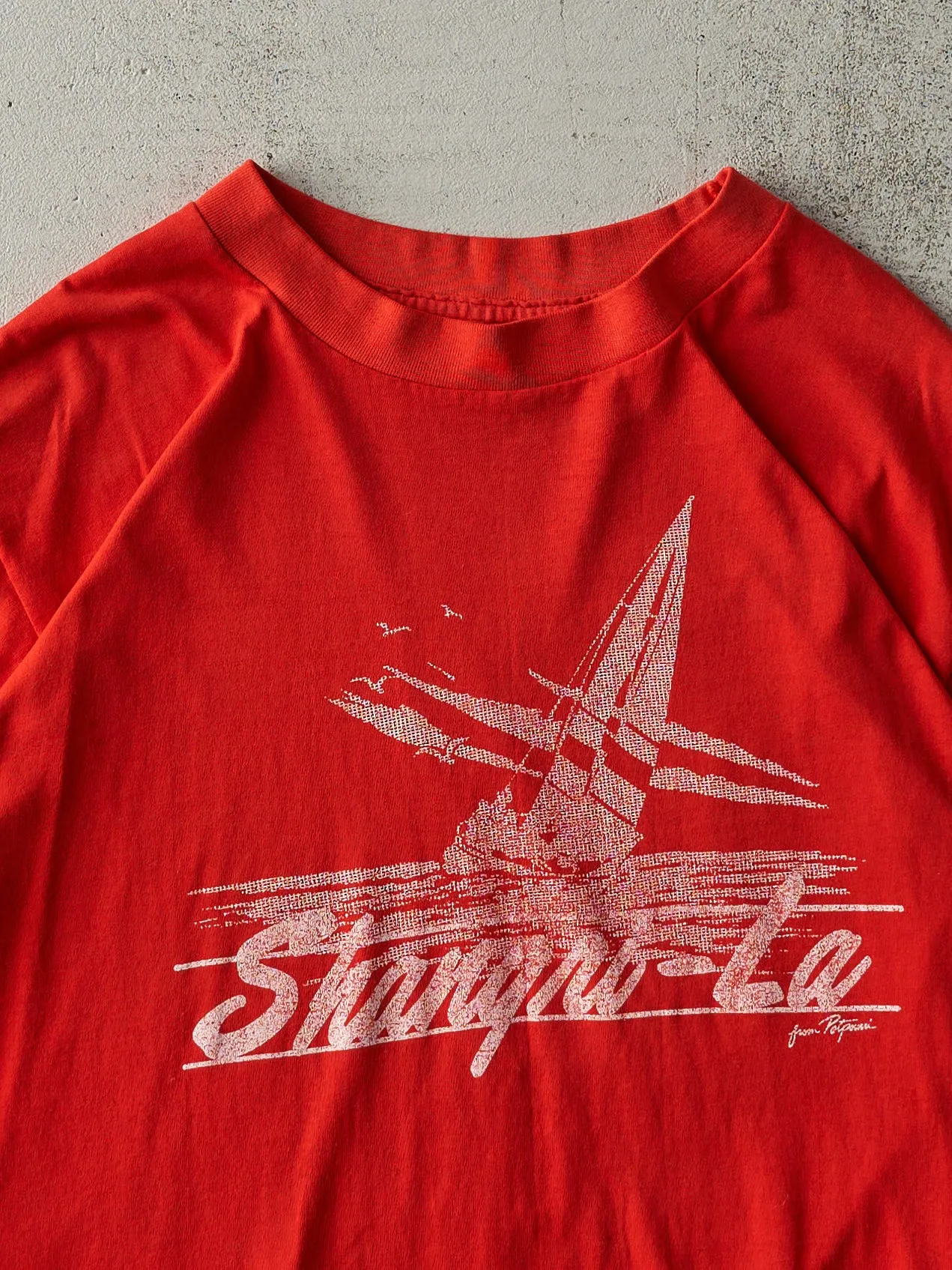 Vintage 70s Red Shangri-La Single Stitch Tee (M) sold by Rebalance Vintage product image thumbnail 2