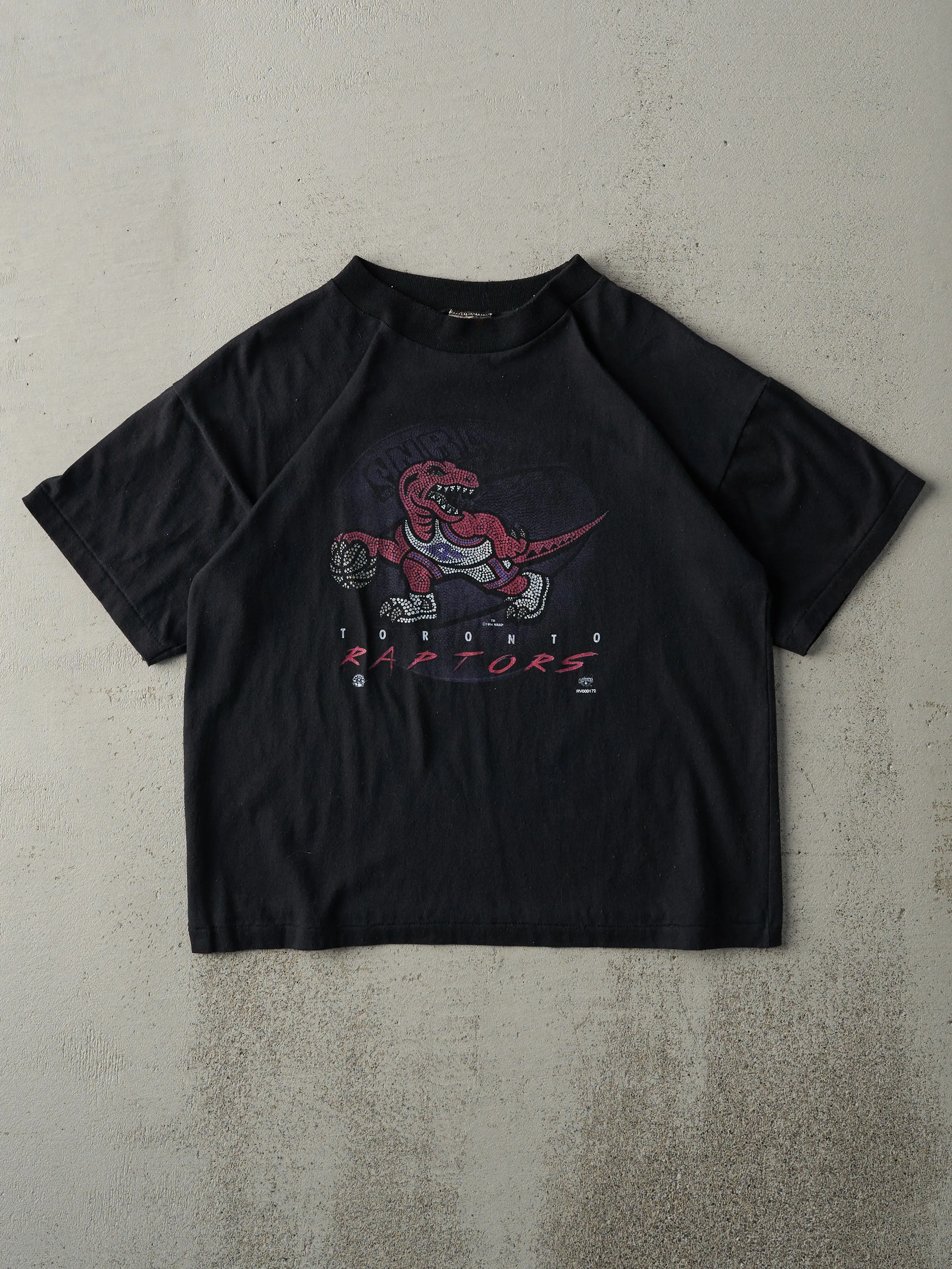 Vintage 94' Black Toronto Raptors Single Stitch Tee (S) sold by Rebalance Vintage