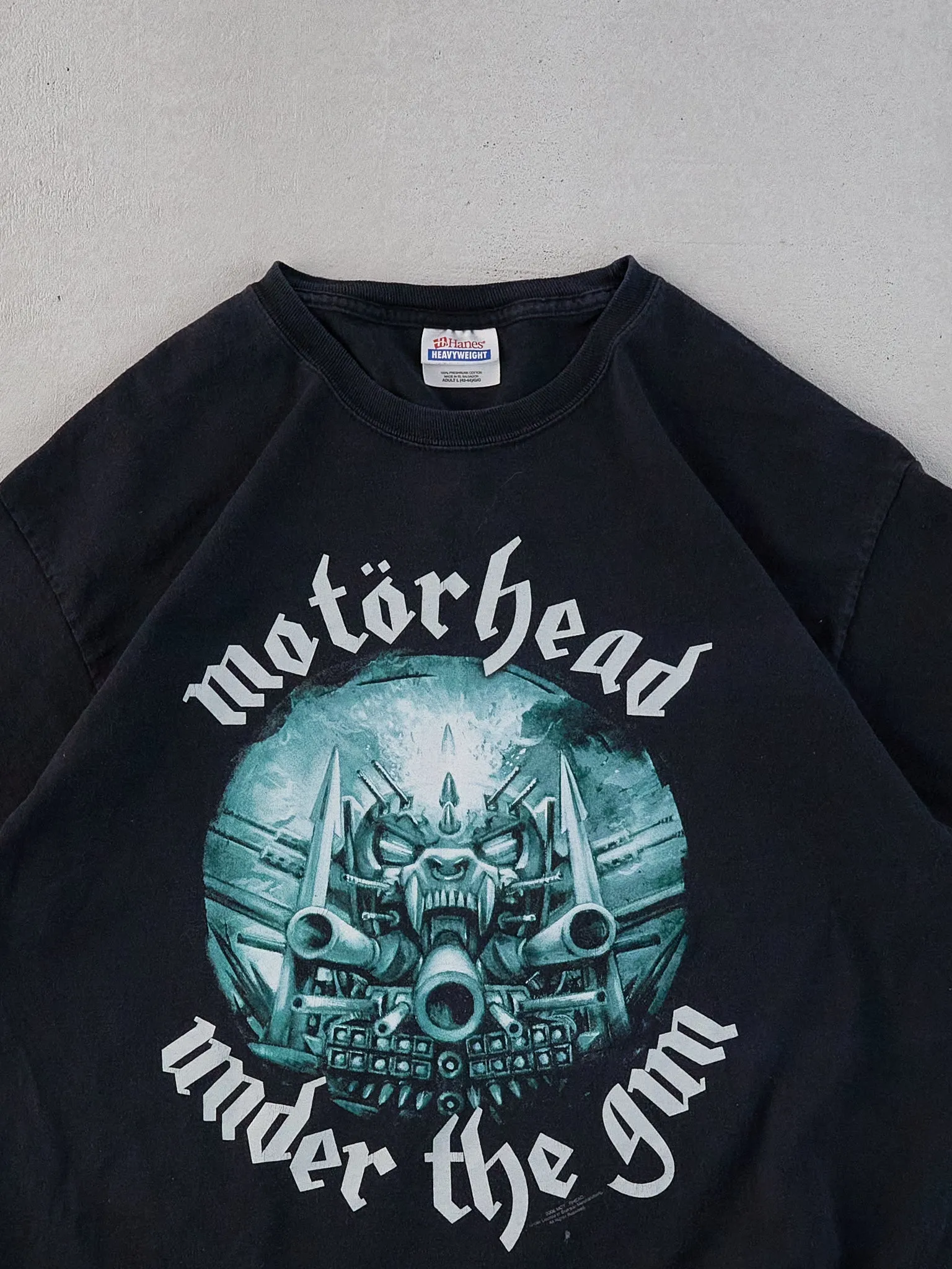 Vintage 90s Black Motorhead under the gun Graphic Tee (M) sold by Rebalance Vintage product image thumbnail 2
